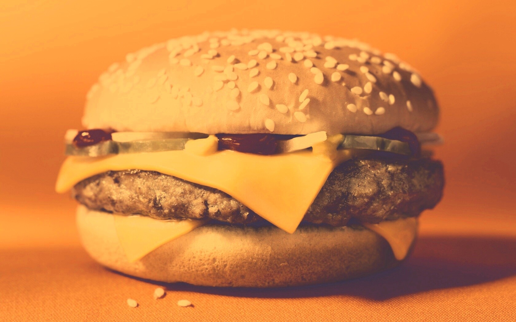 Сочный чизбургер обои