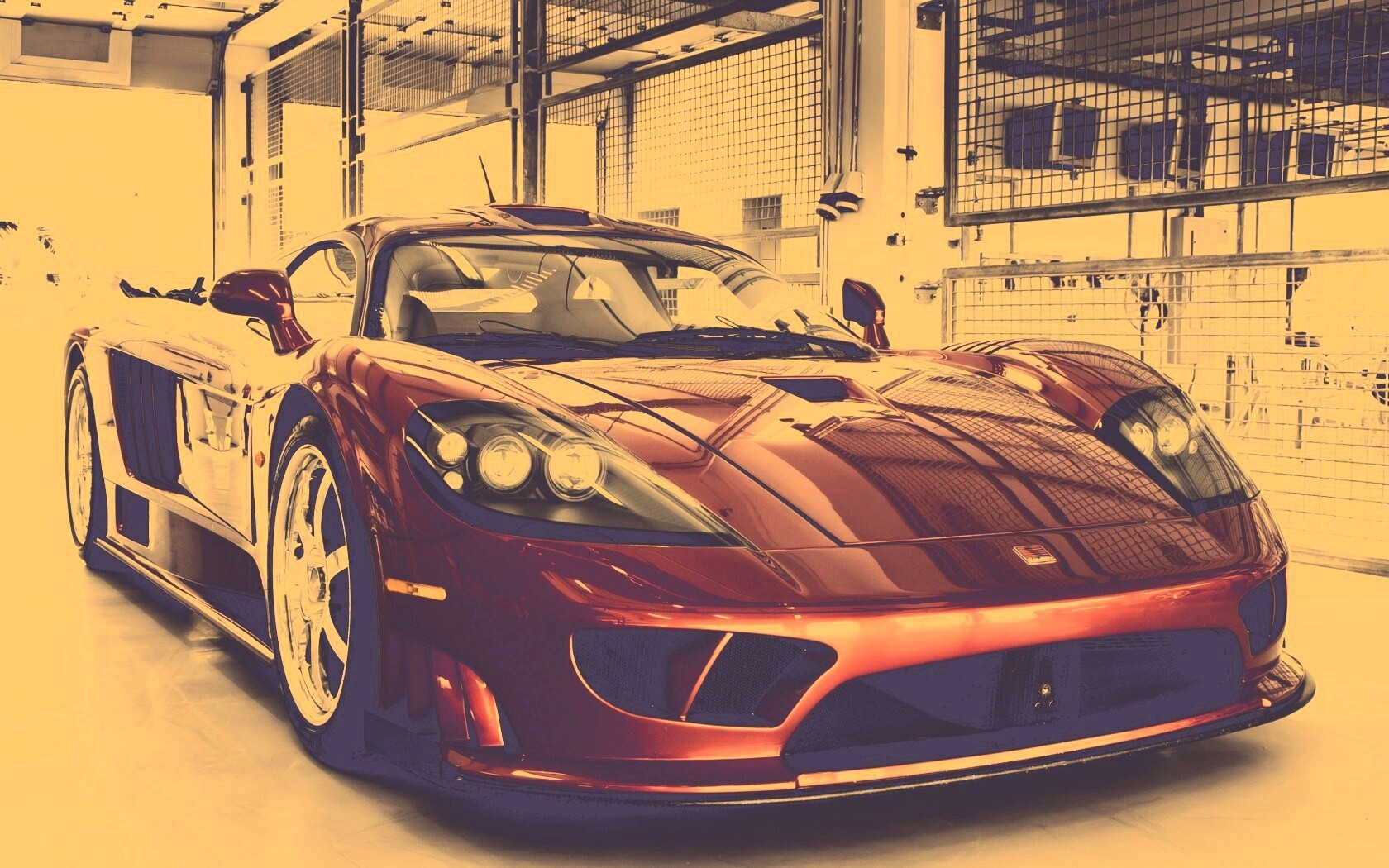 Суперкар бордового цвета обои