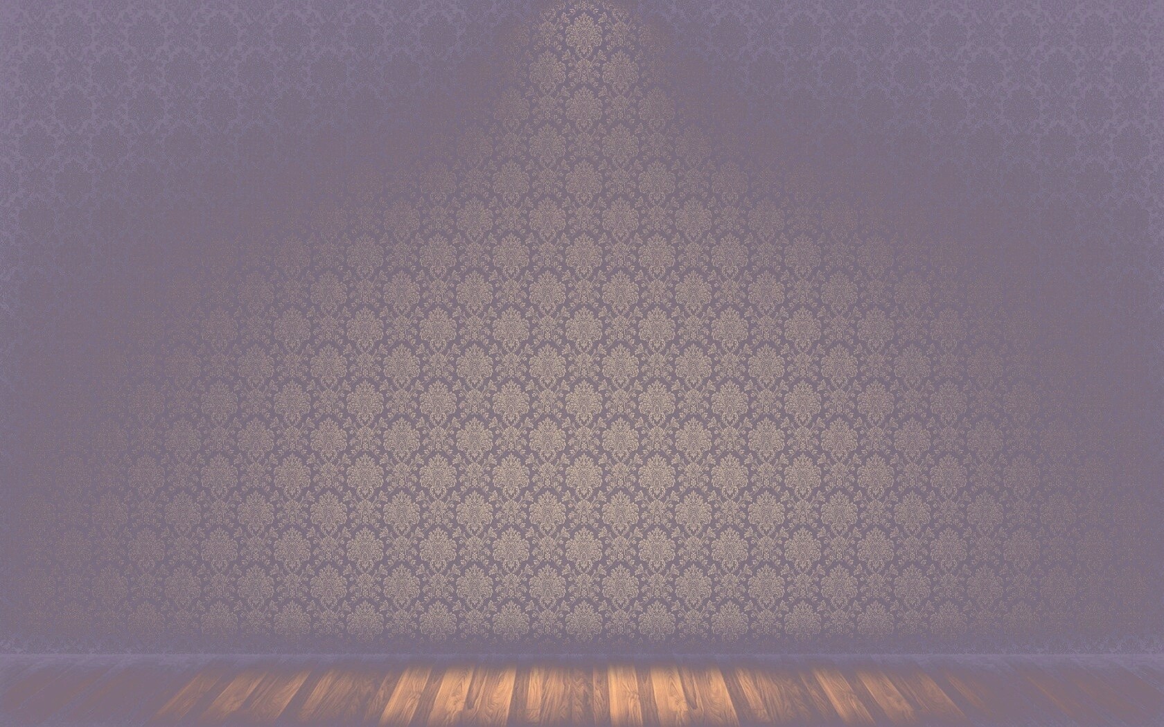 Комната с узорными обоями обои