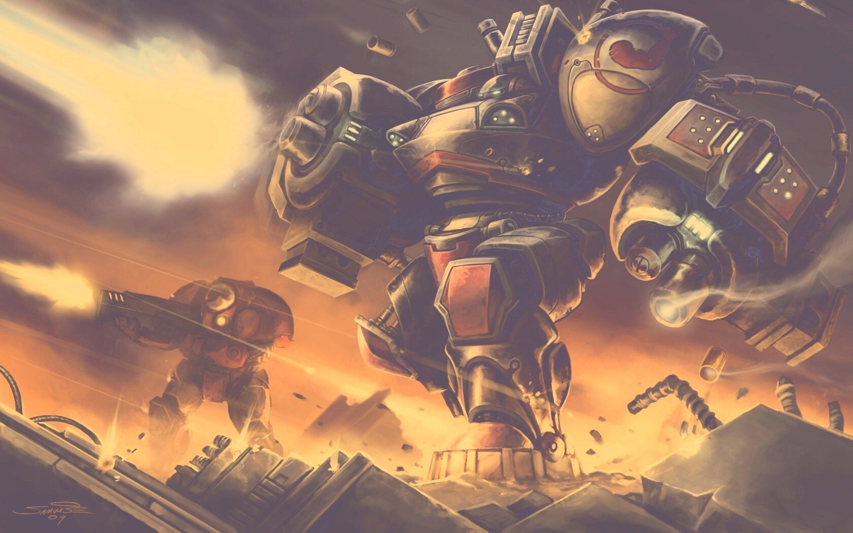 Терраны из StarCraft обои