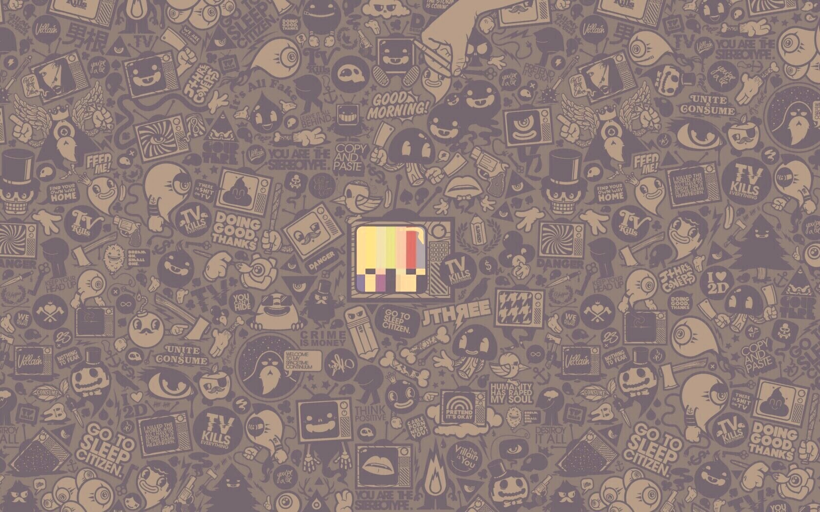 Телевидение убивает всё! обои