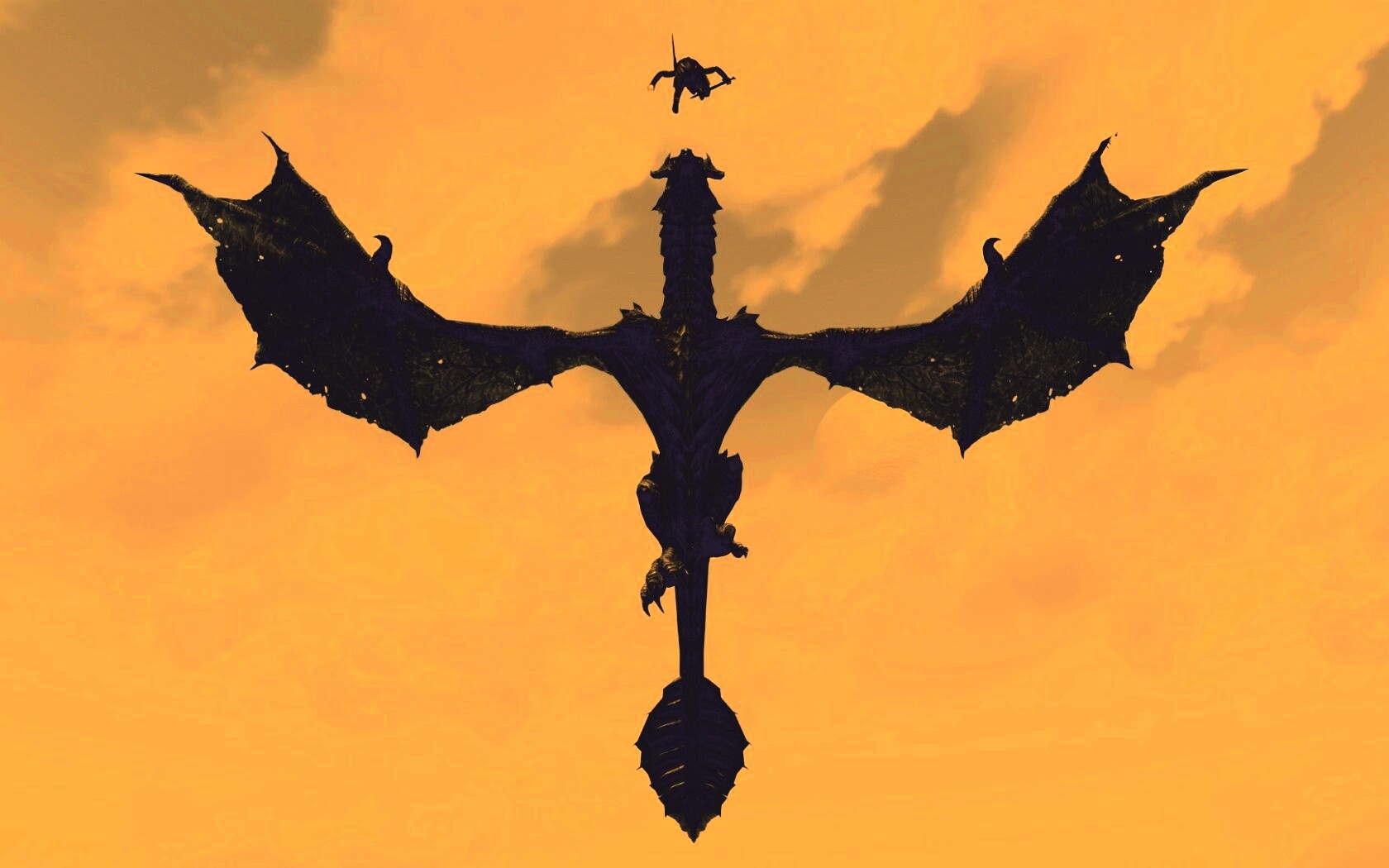 Нападающий дракон обои