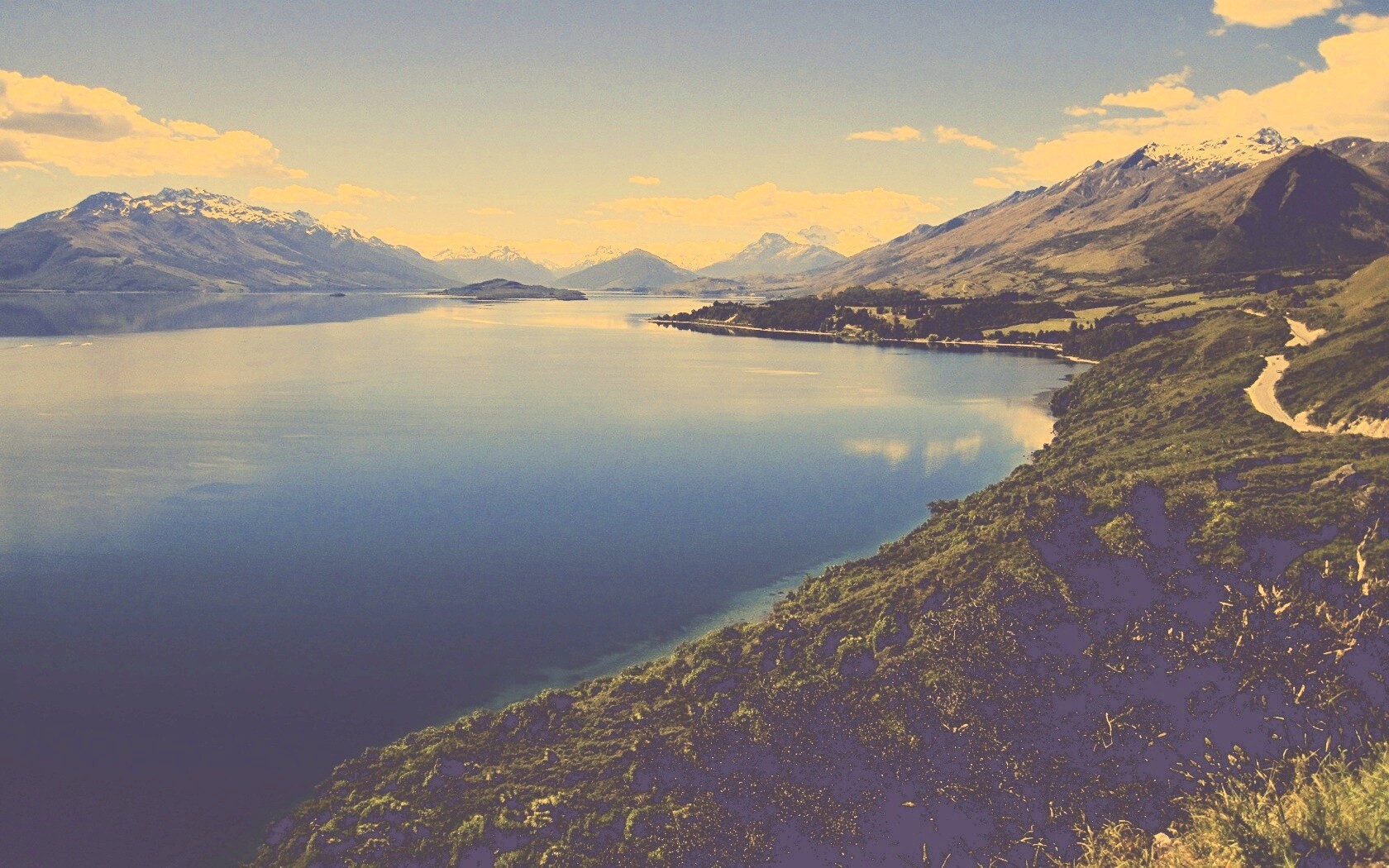 Горное озеро обои