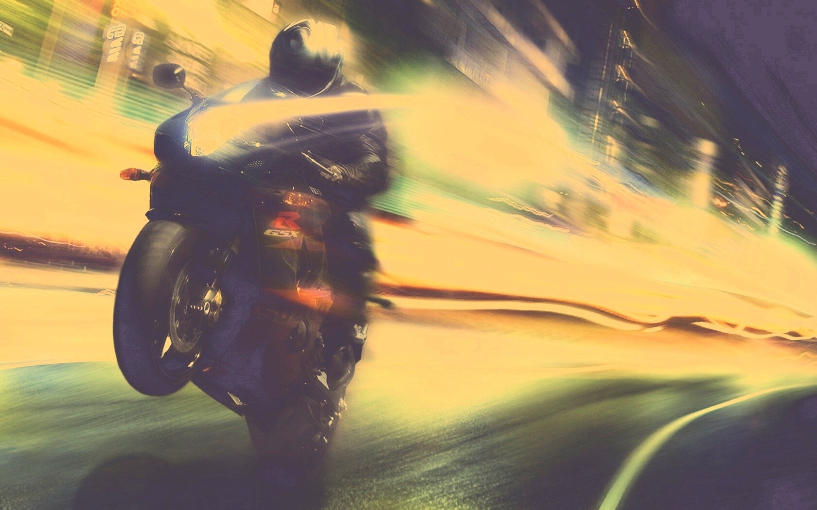 Сокрость на мотоцикле обои