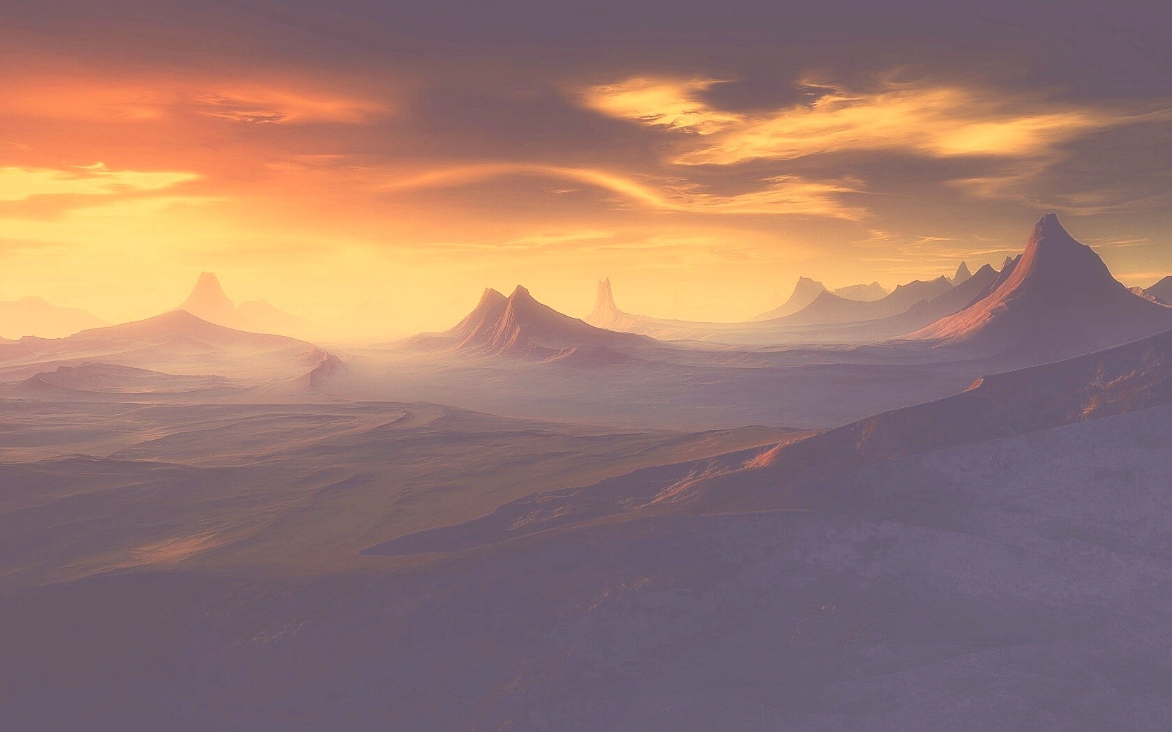 Инопланетный ландшафт обои