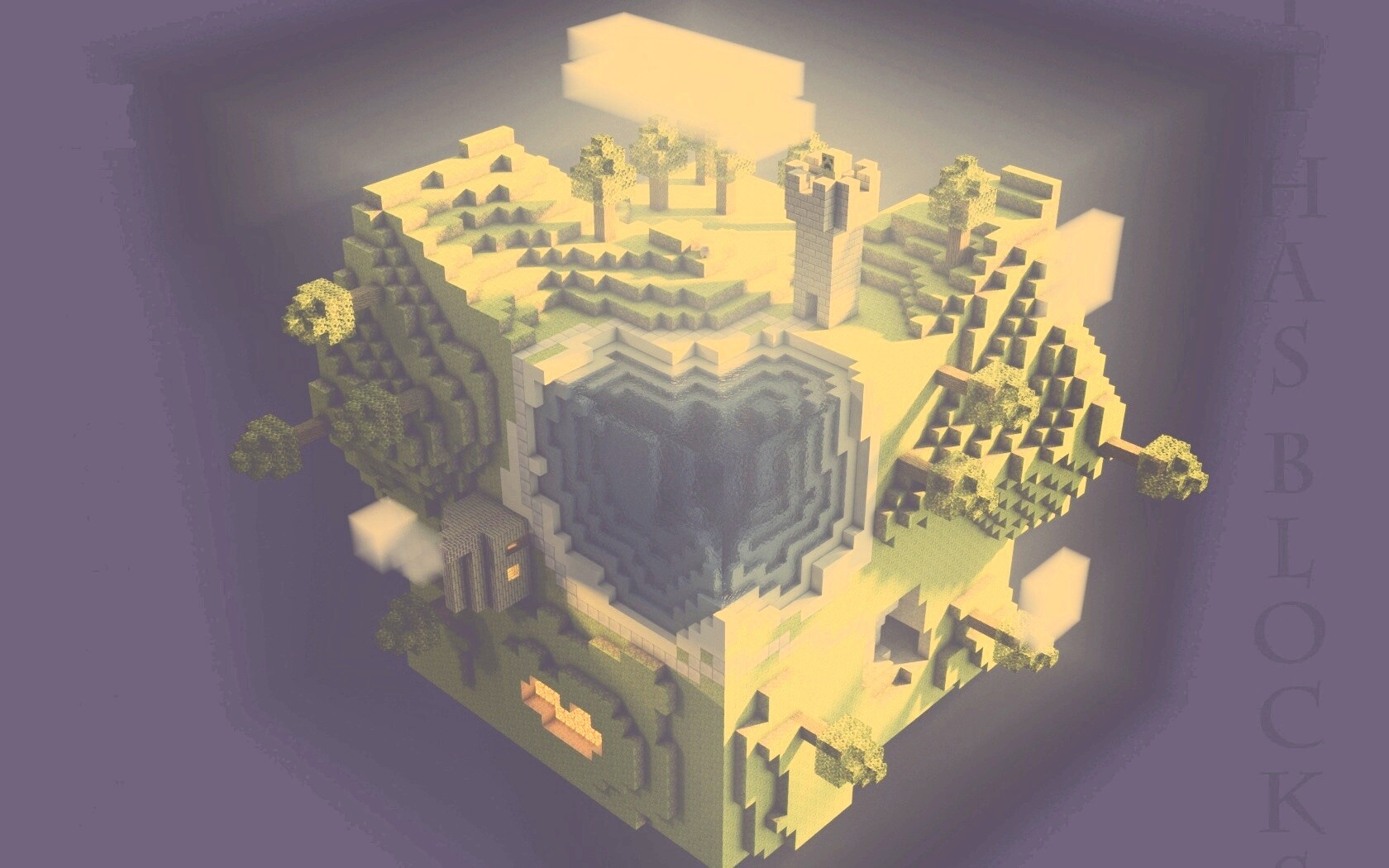 Планета Майнкрафт обои