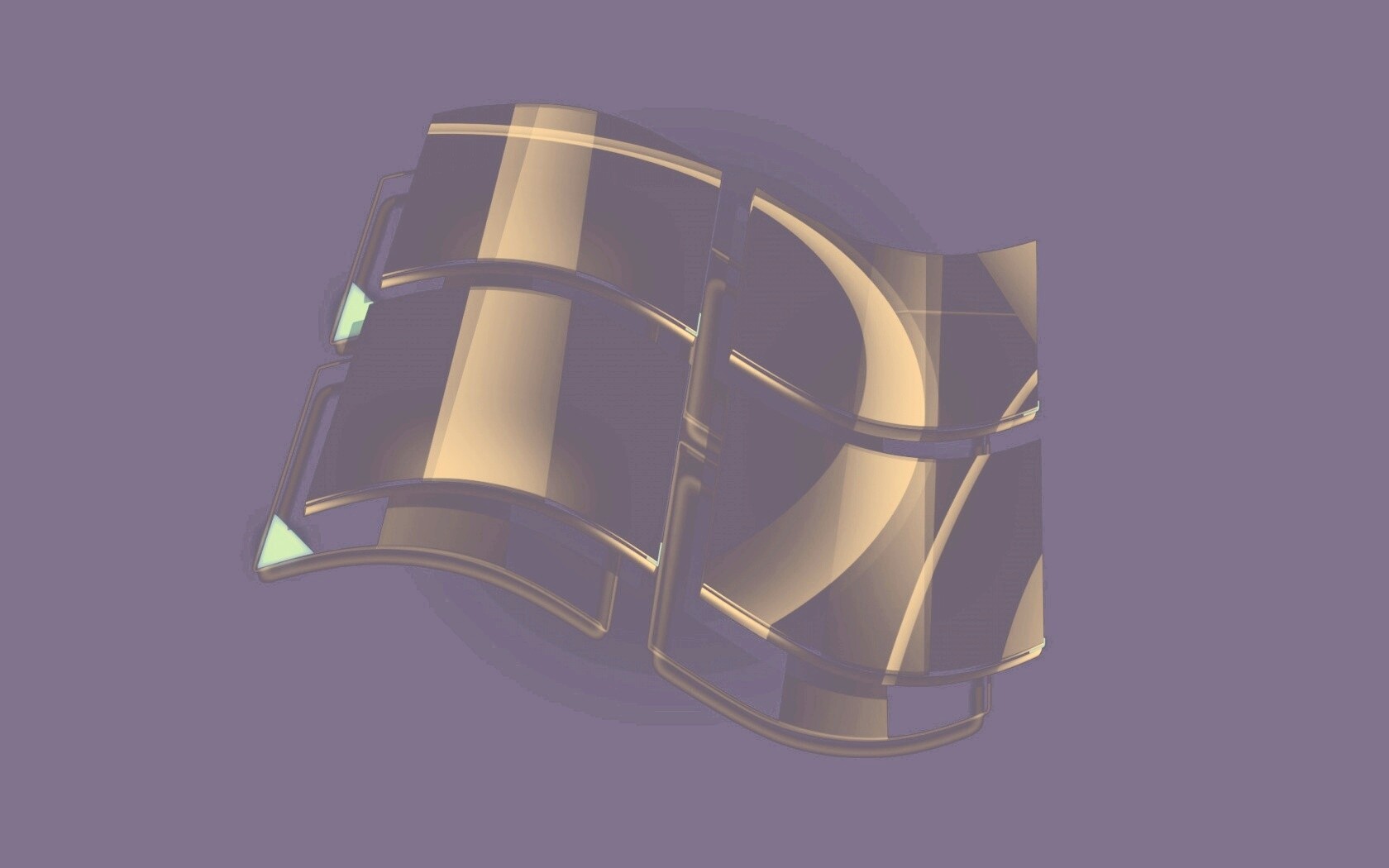 Стеклянный логотип Windows обои