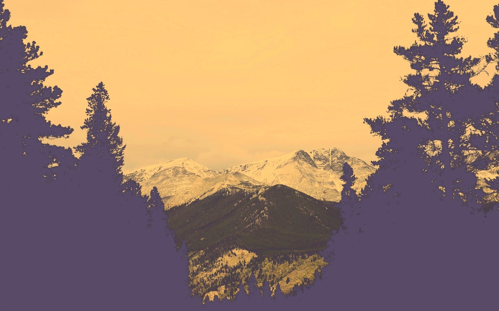 Вид на горы обои