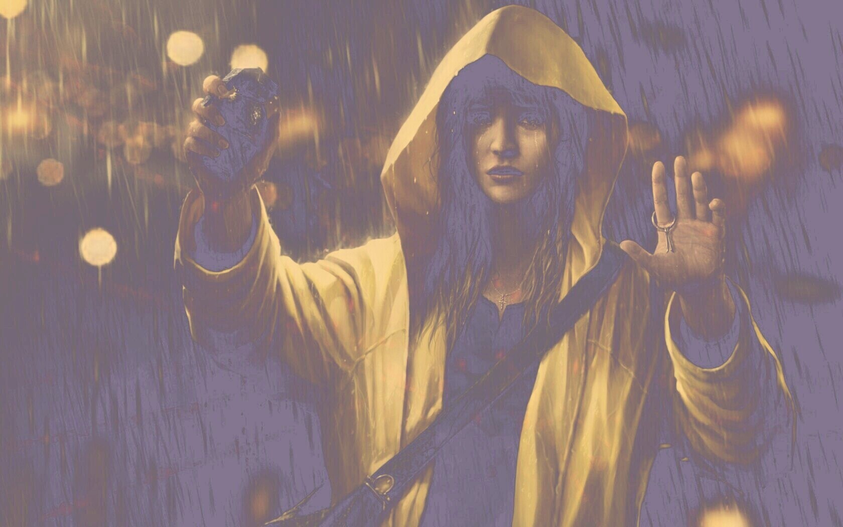 Девушка с гранатой обои