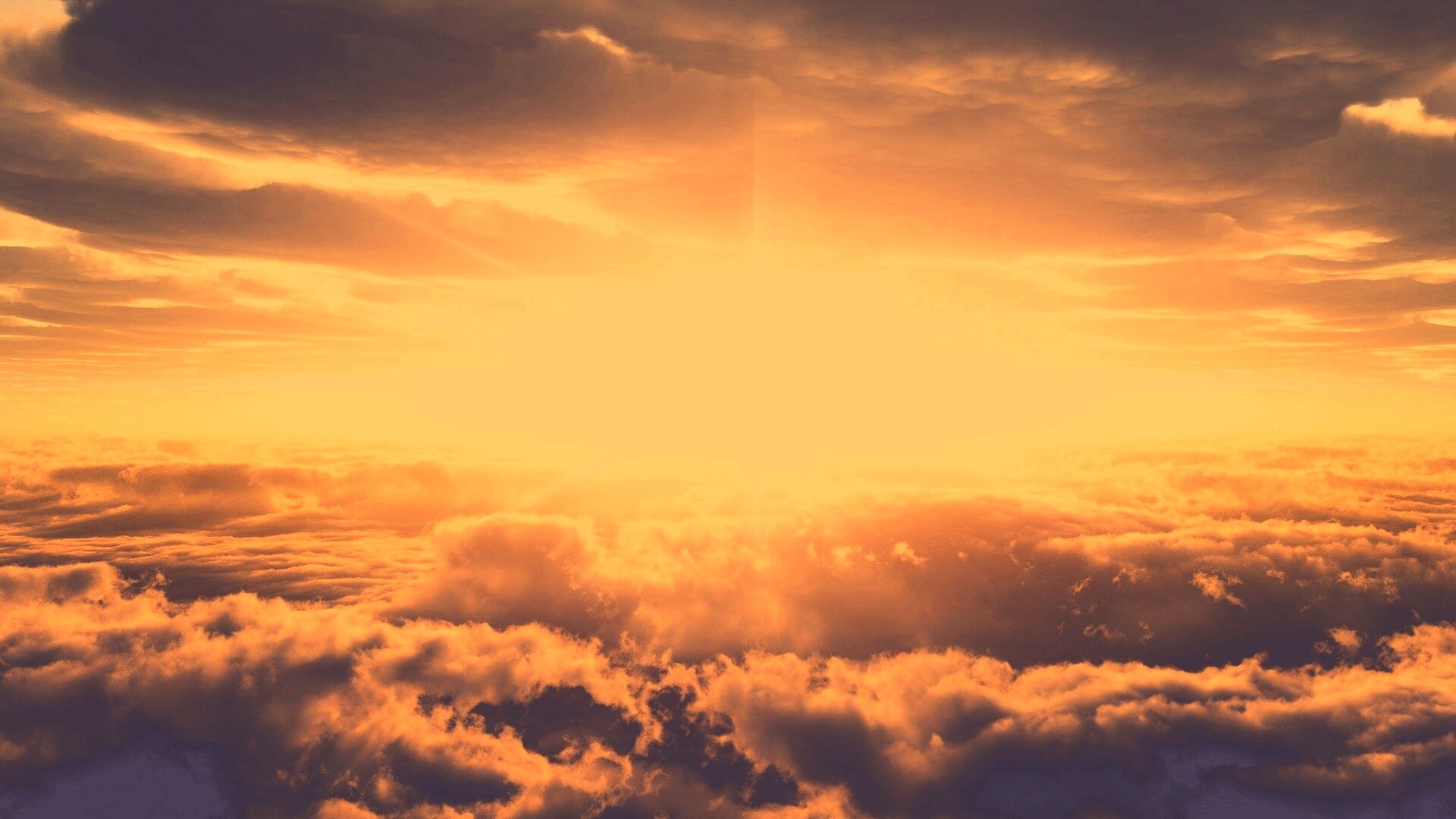 Небеса и солнце обои