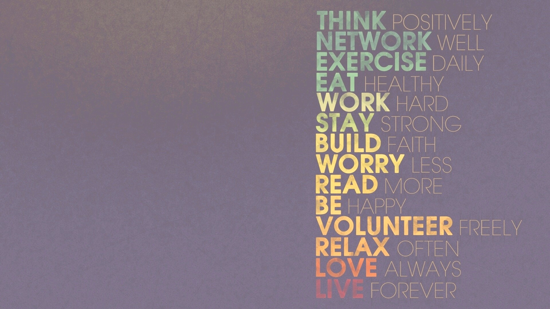 Think possitively обои