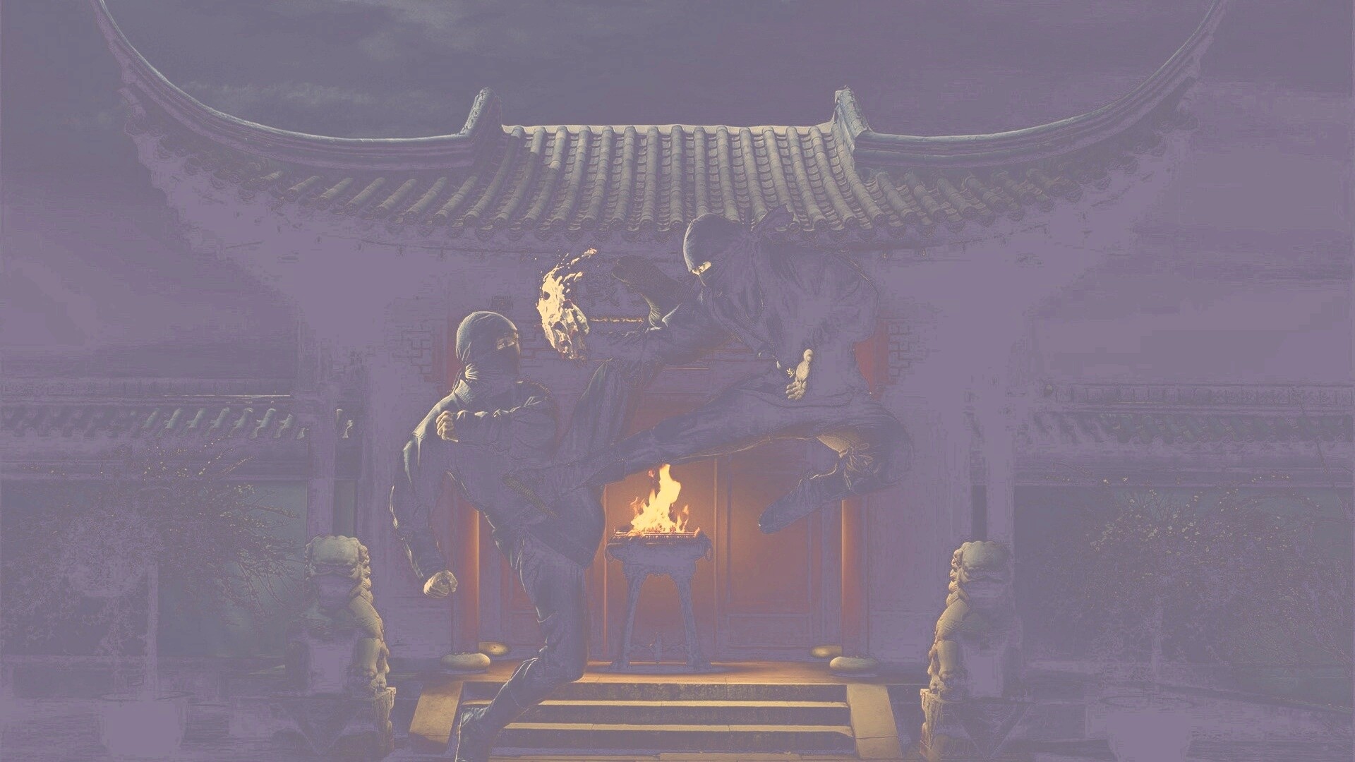 Бой ниндзя обои