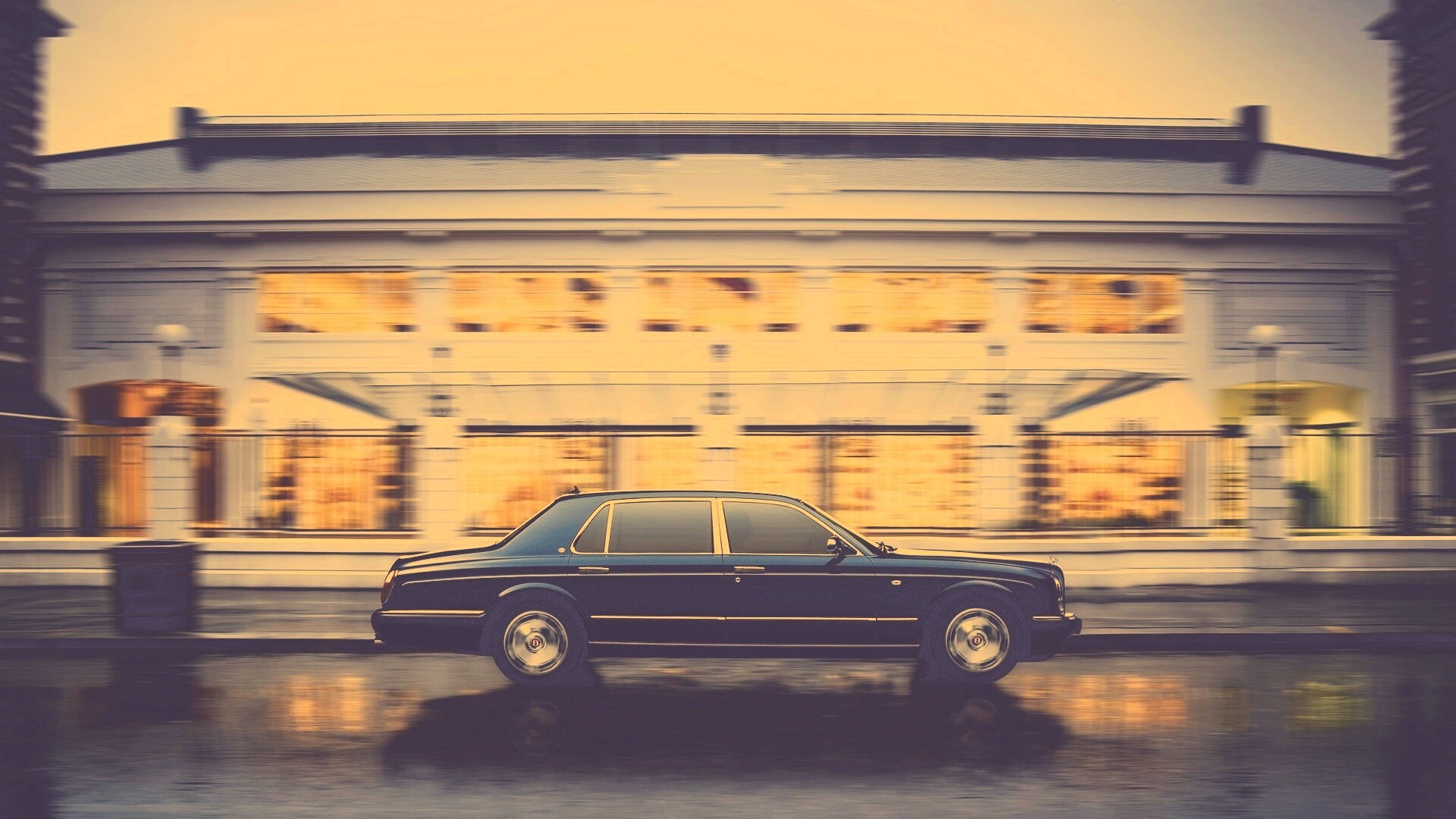 Бентли в городе обои