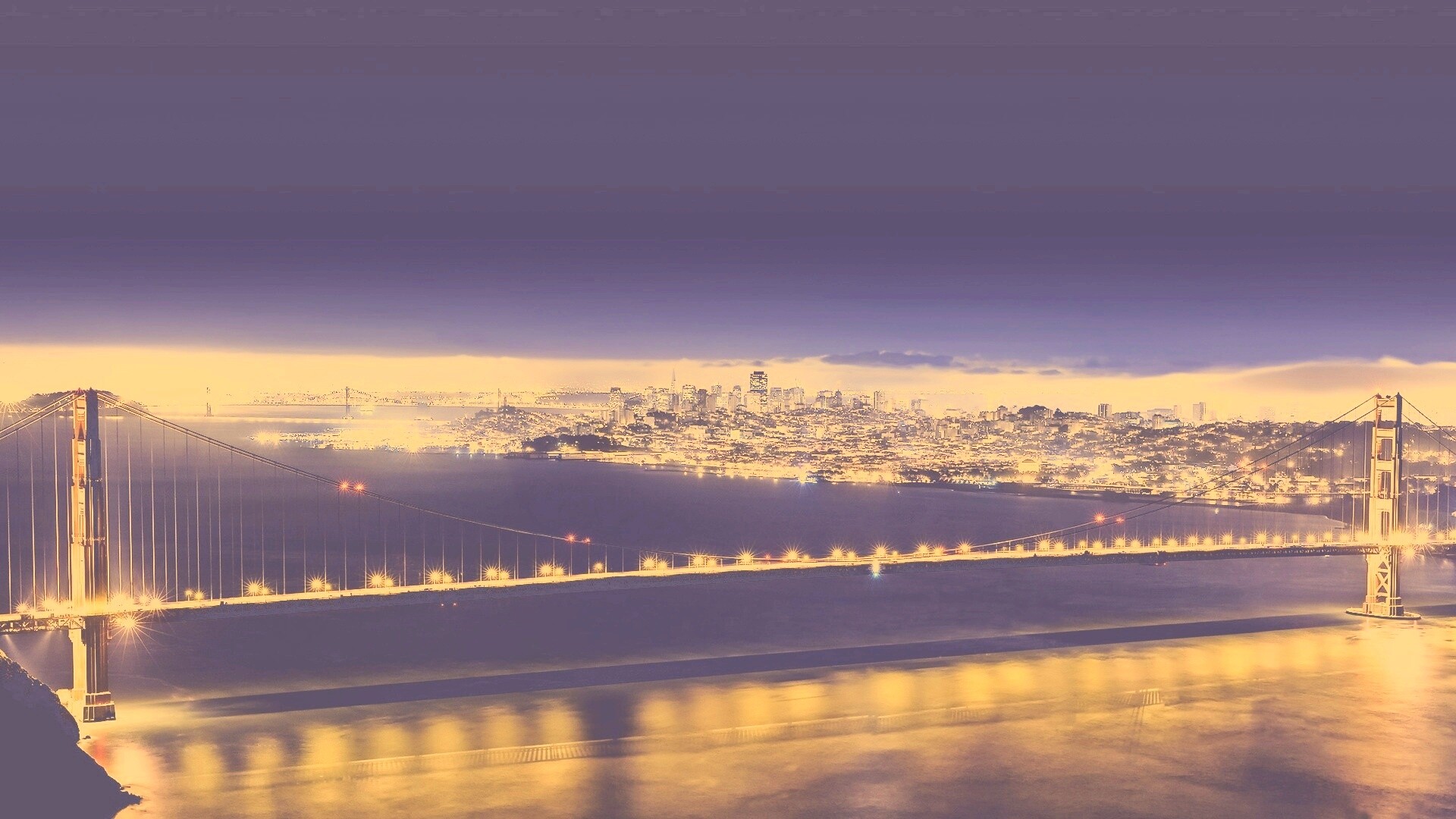 Ночной Нью-Йорк обои