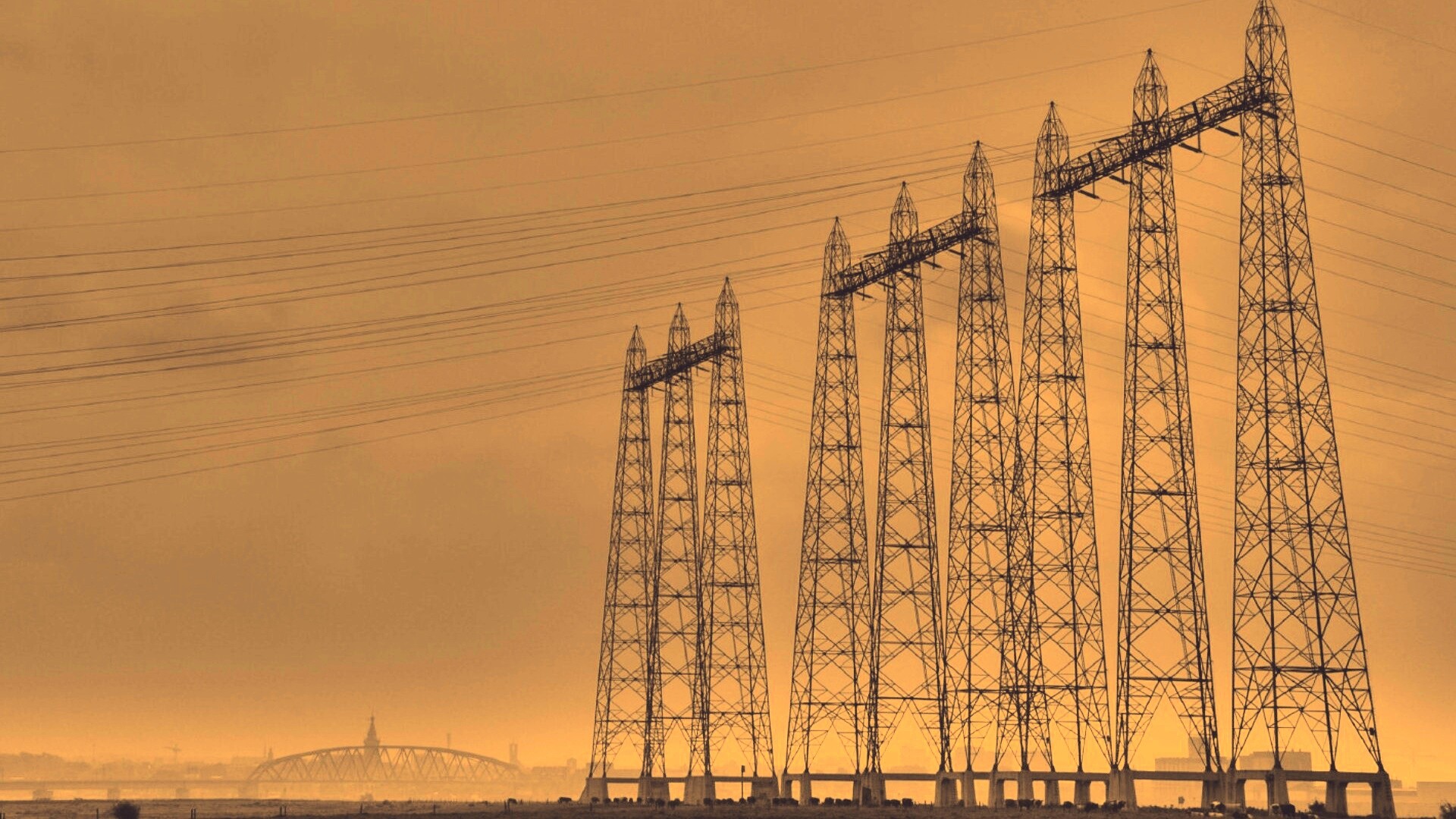 Линии электропередачи обои