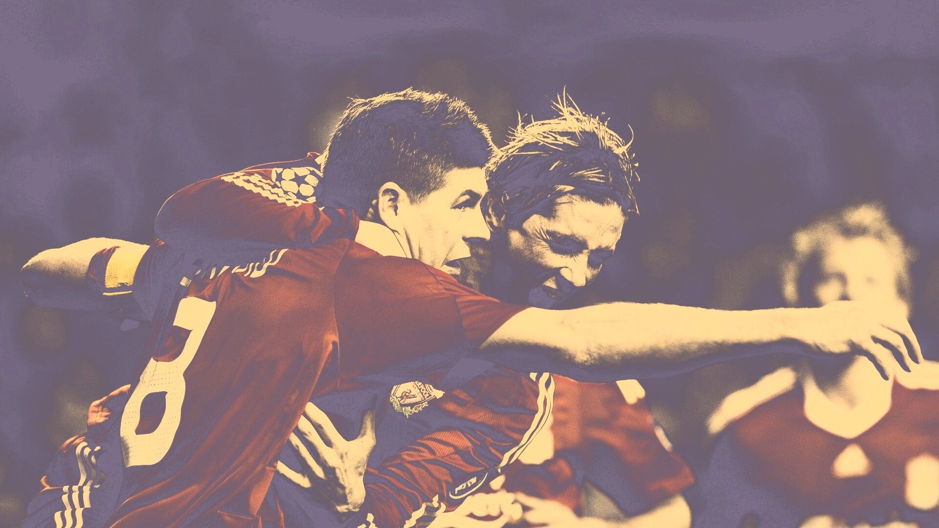 Радость от забитого гола обои