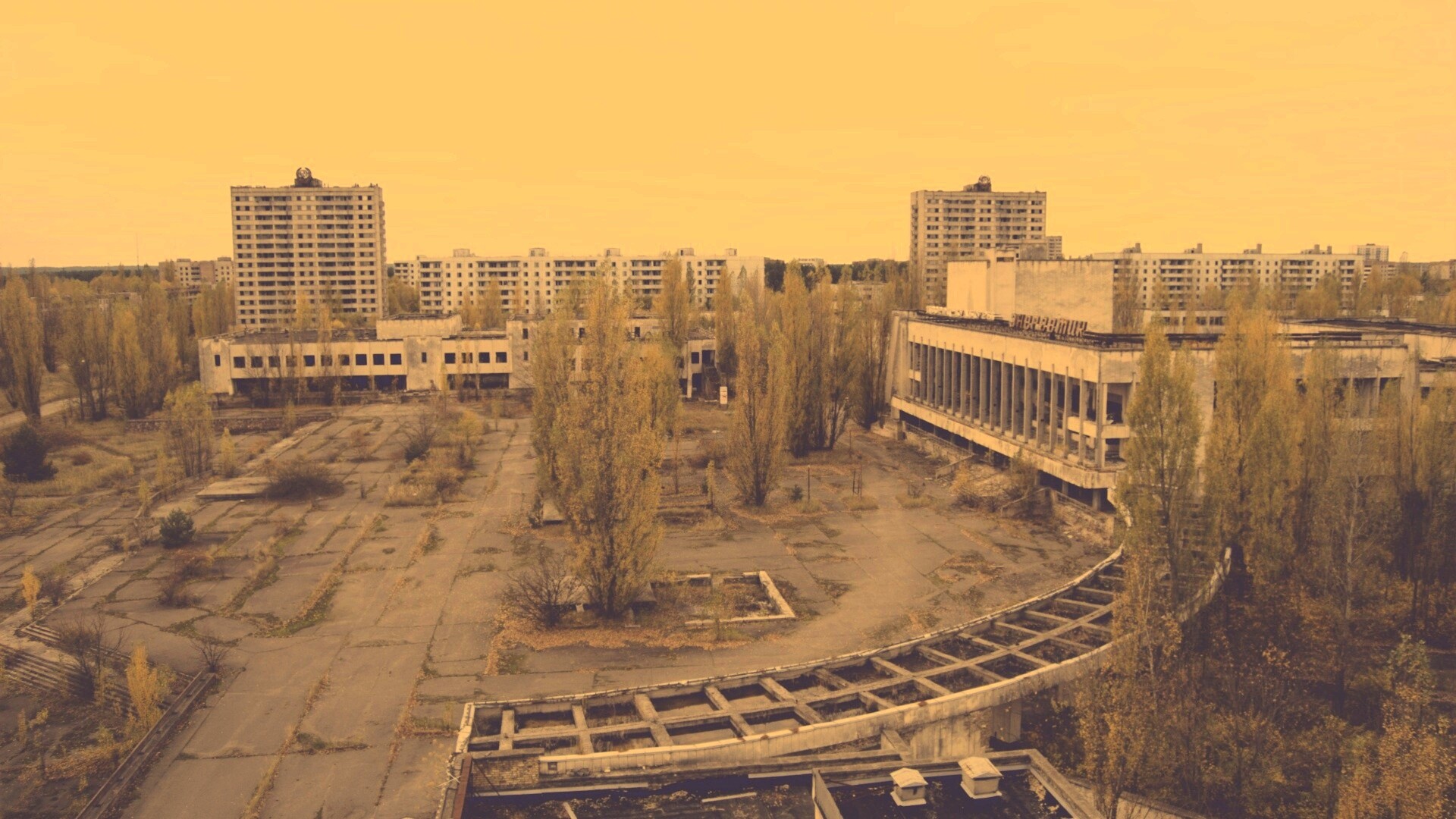 Площадь в Припяти обои