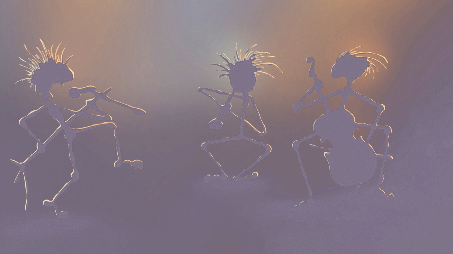 Фигурки музыкантов обои