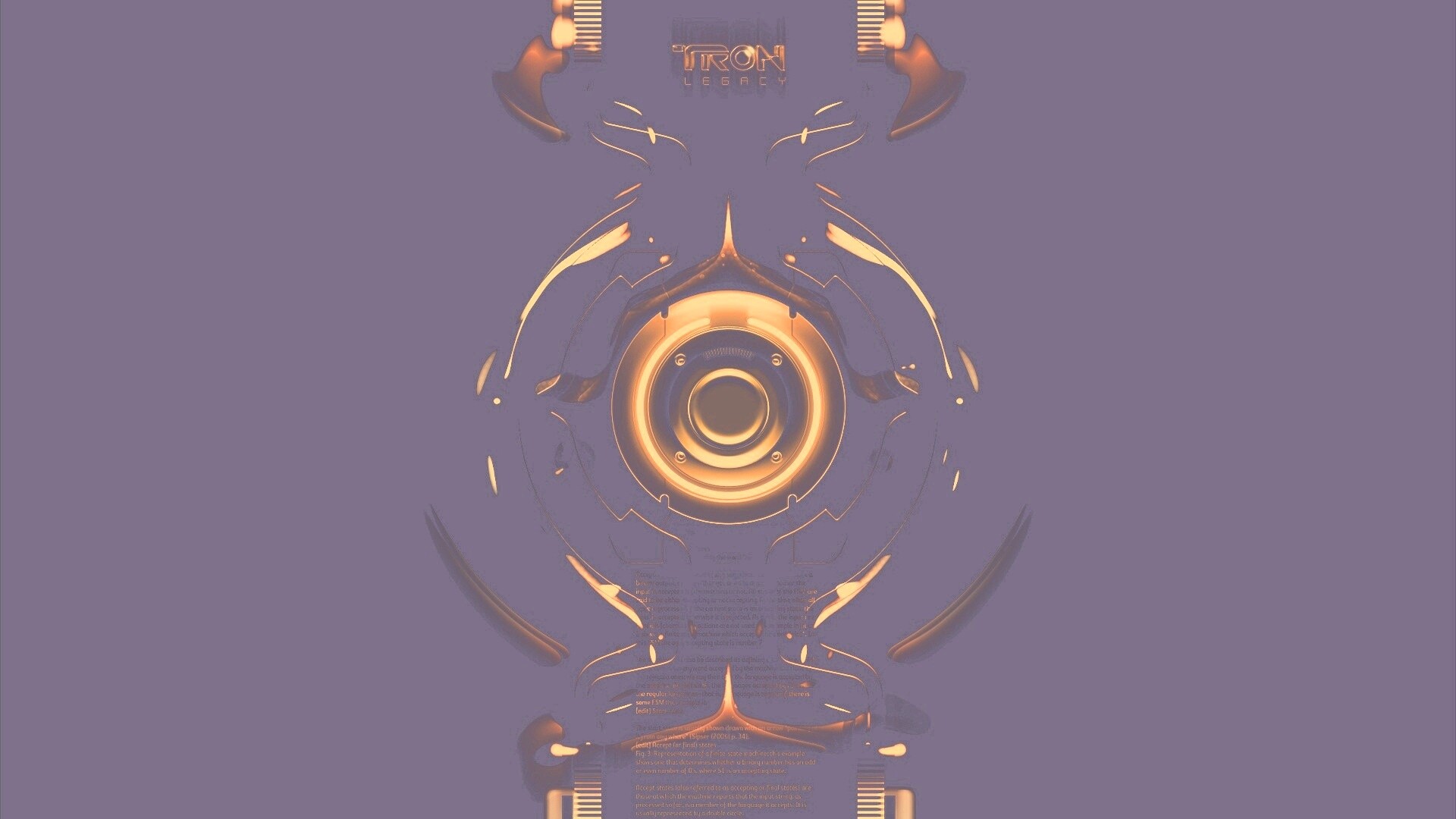 Tron Data Amber обои