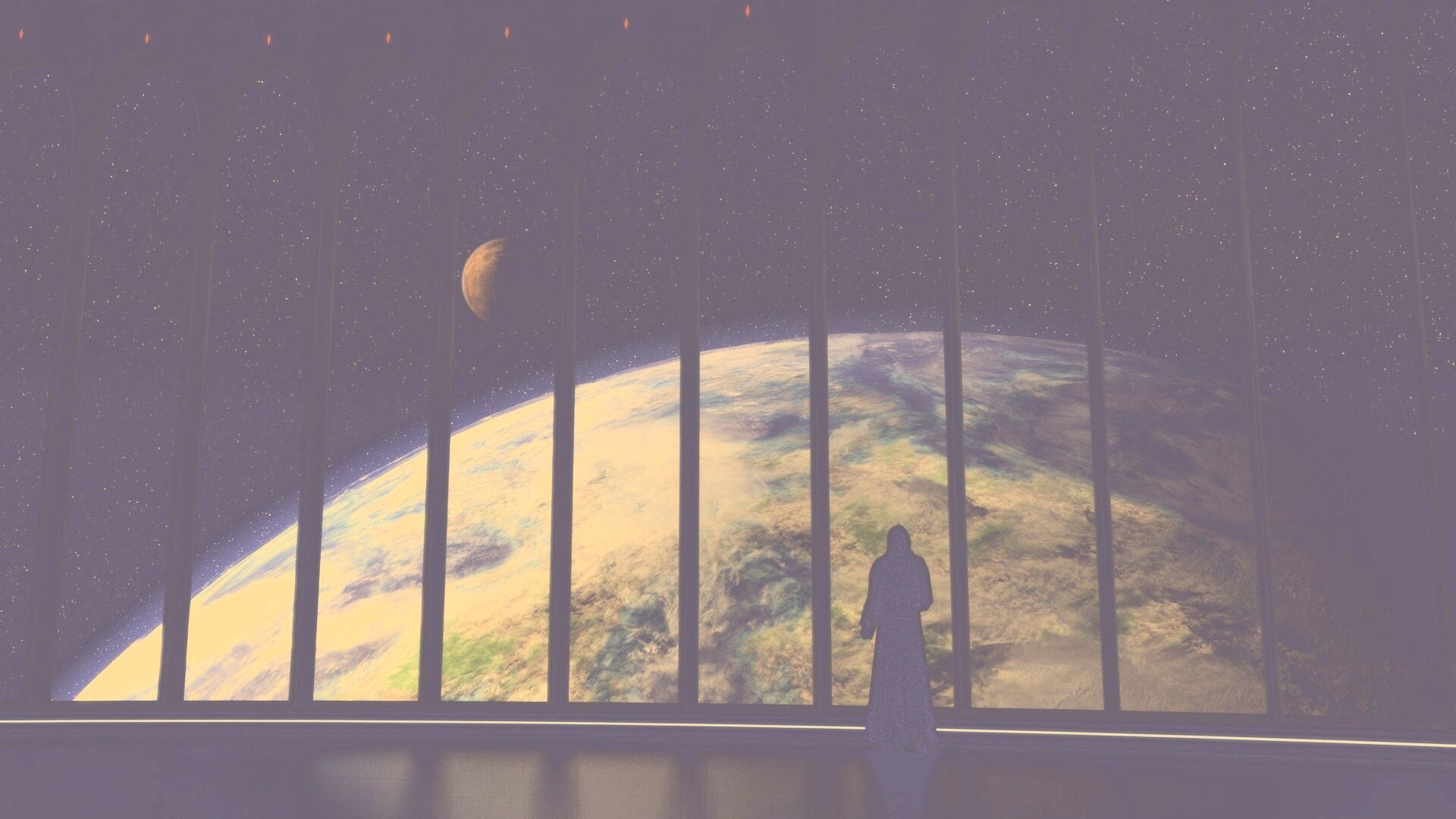 Вид на планету обои