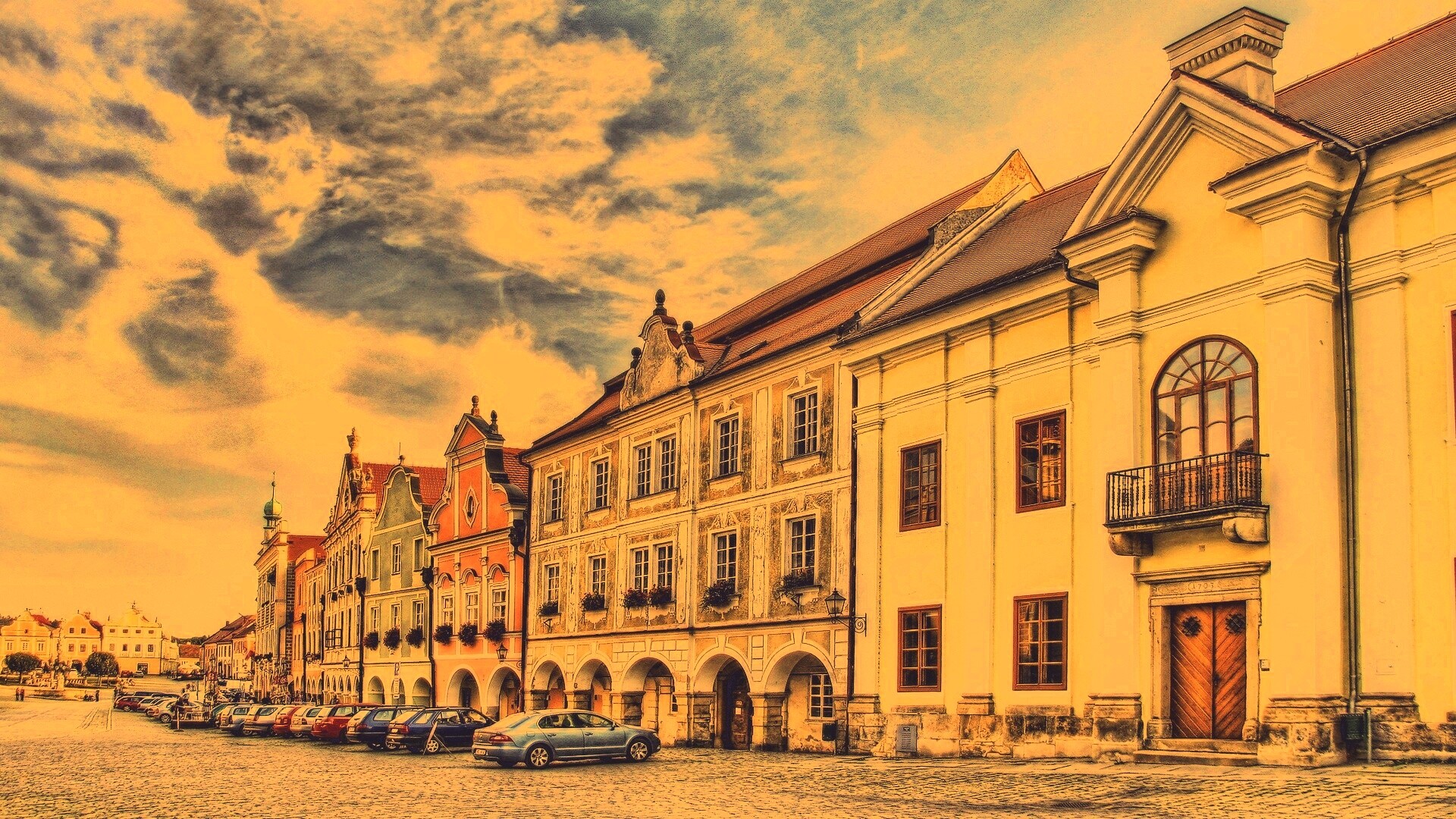 Домики в Чехии обои