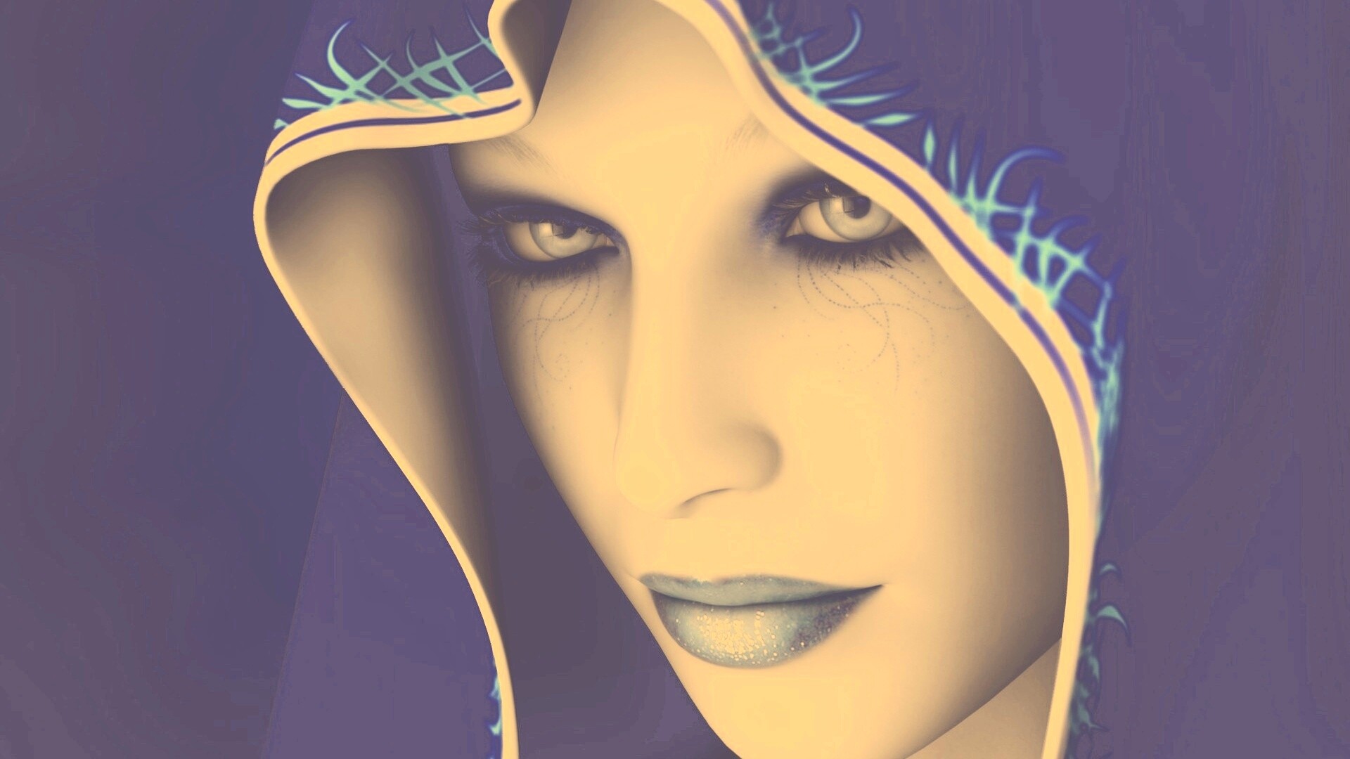 Магичка в капюшоне обои