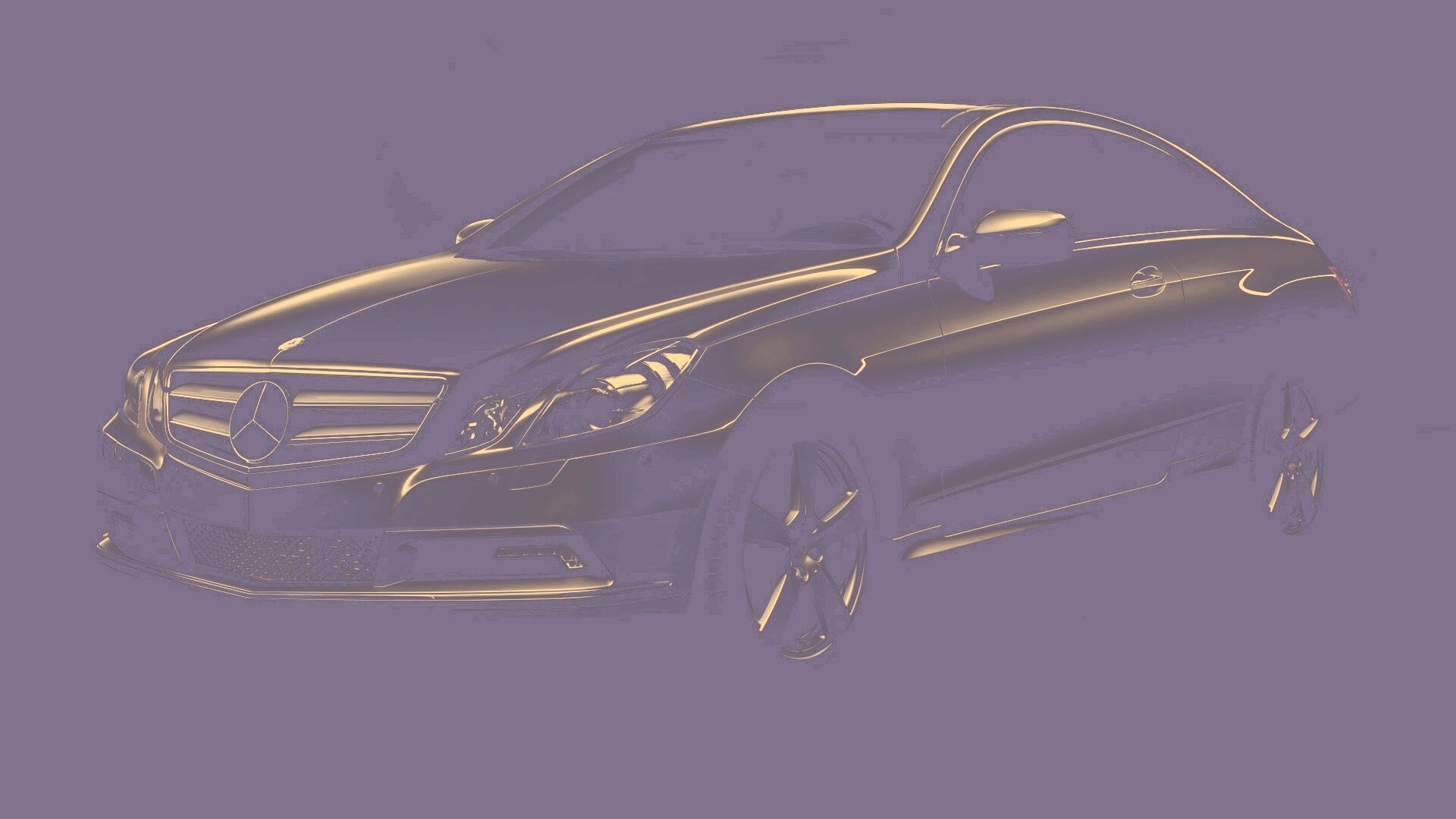 Черный Мерседес обои