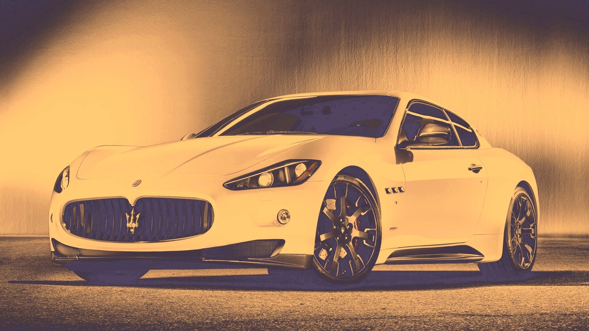 Белый Мазерати обои