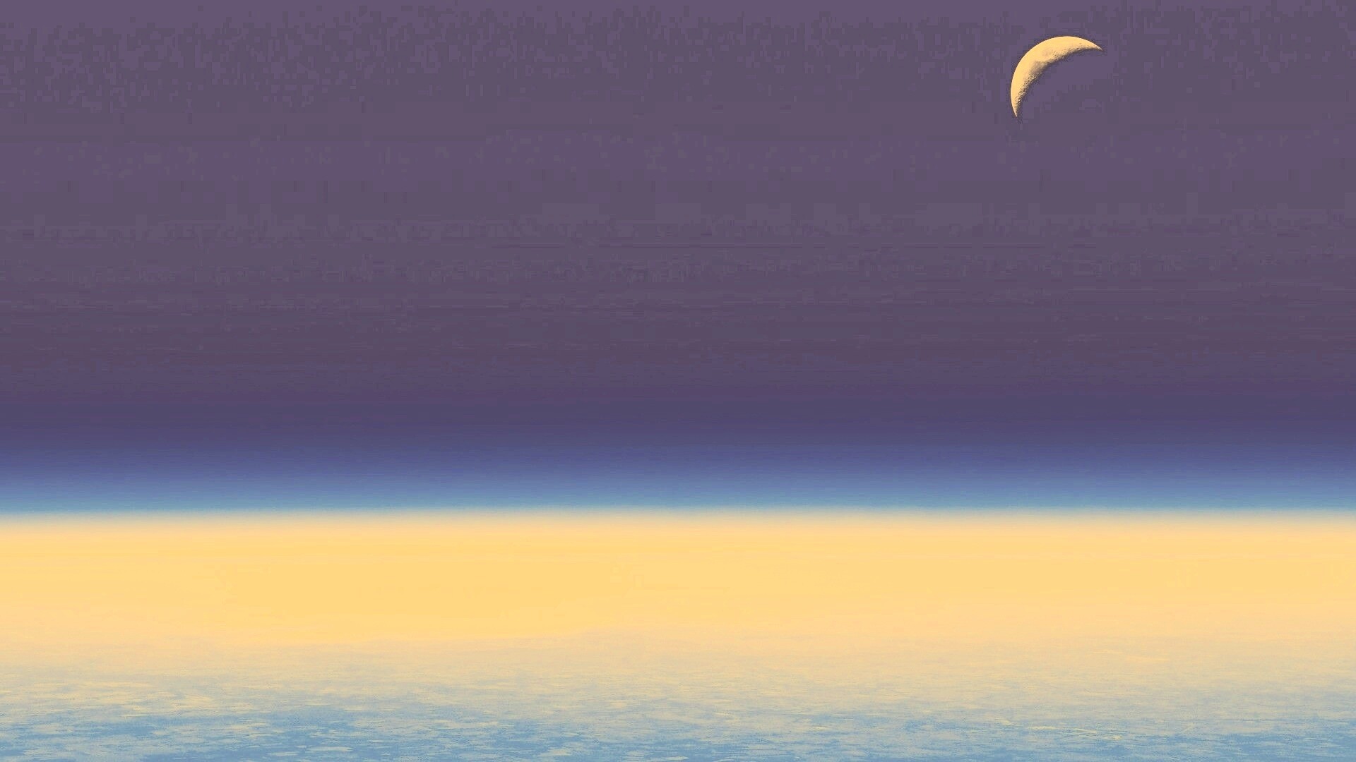 Луна над горизонтом обои