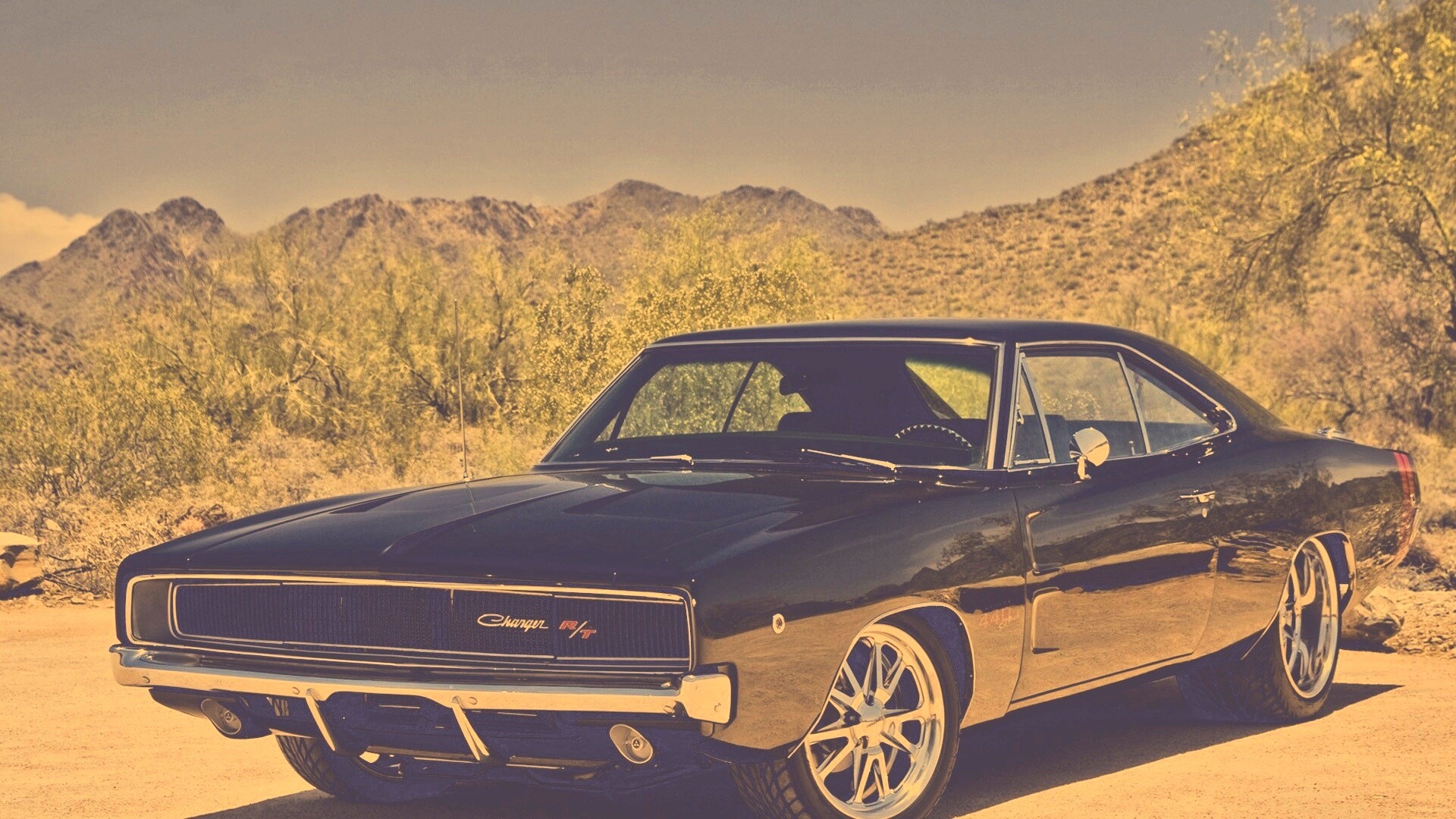 Черный Додж обои