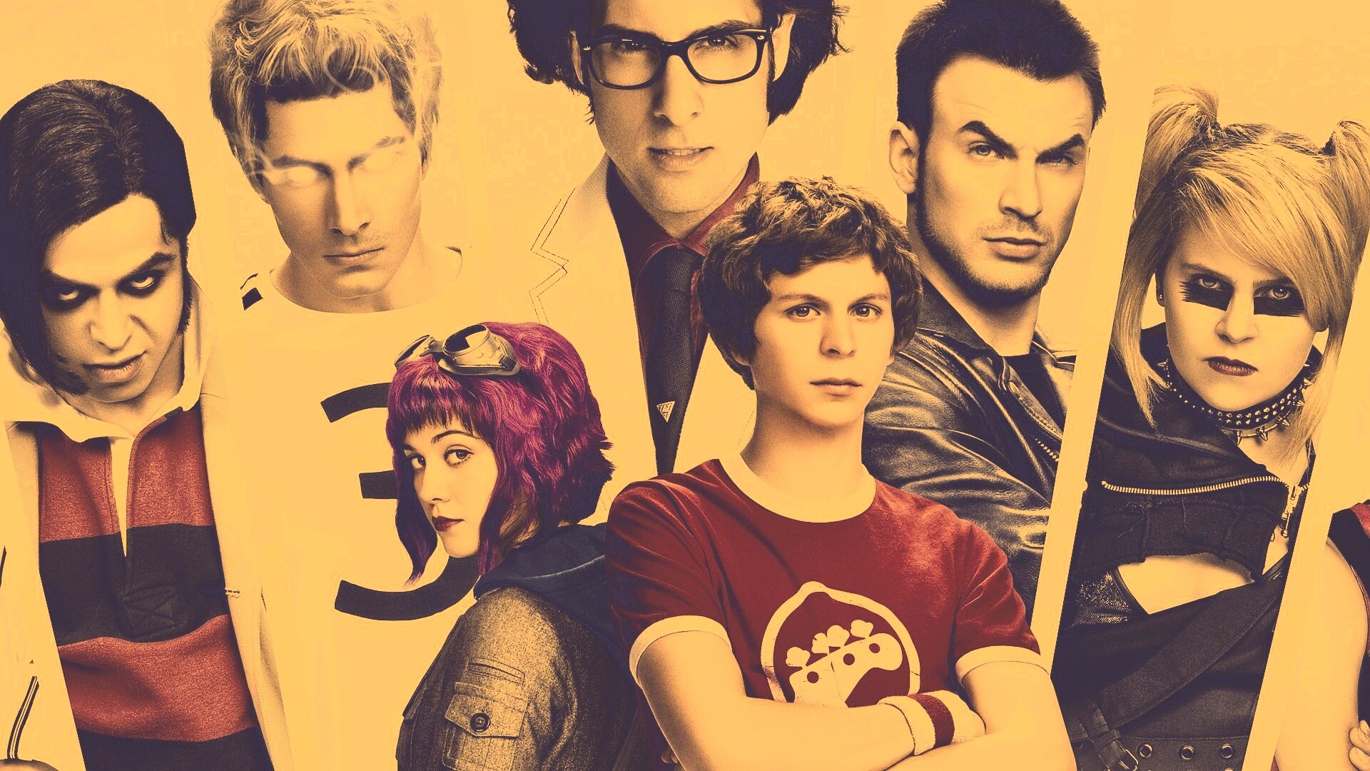 Герои фильма Скотт пилигрим против всех обои