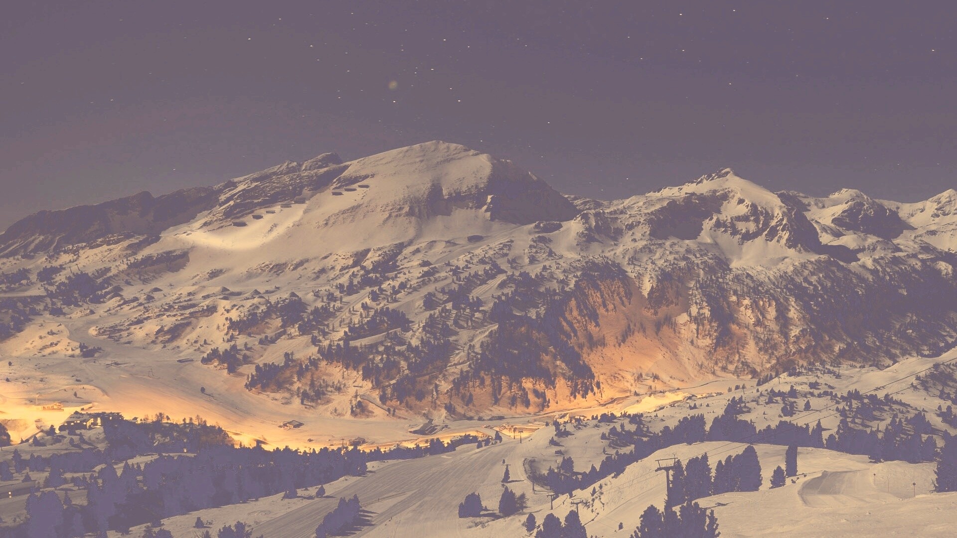 Горнолыжный курорт обои