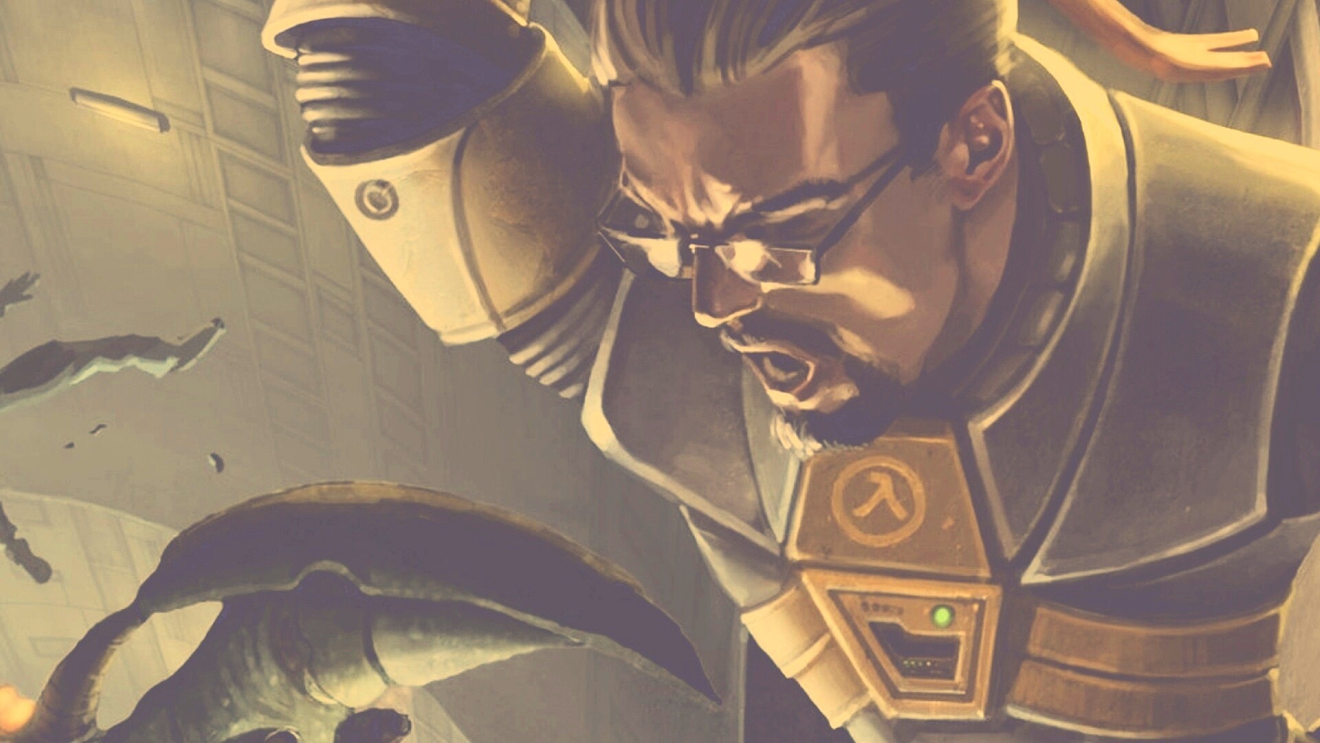 Рисованный Гордон Фримен обои