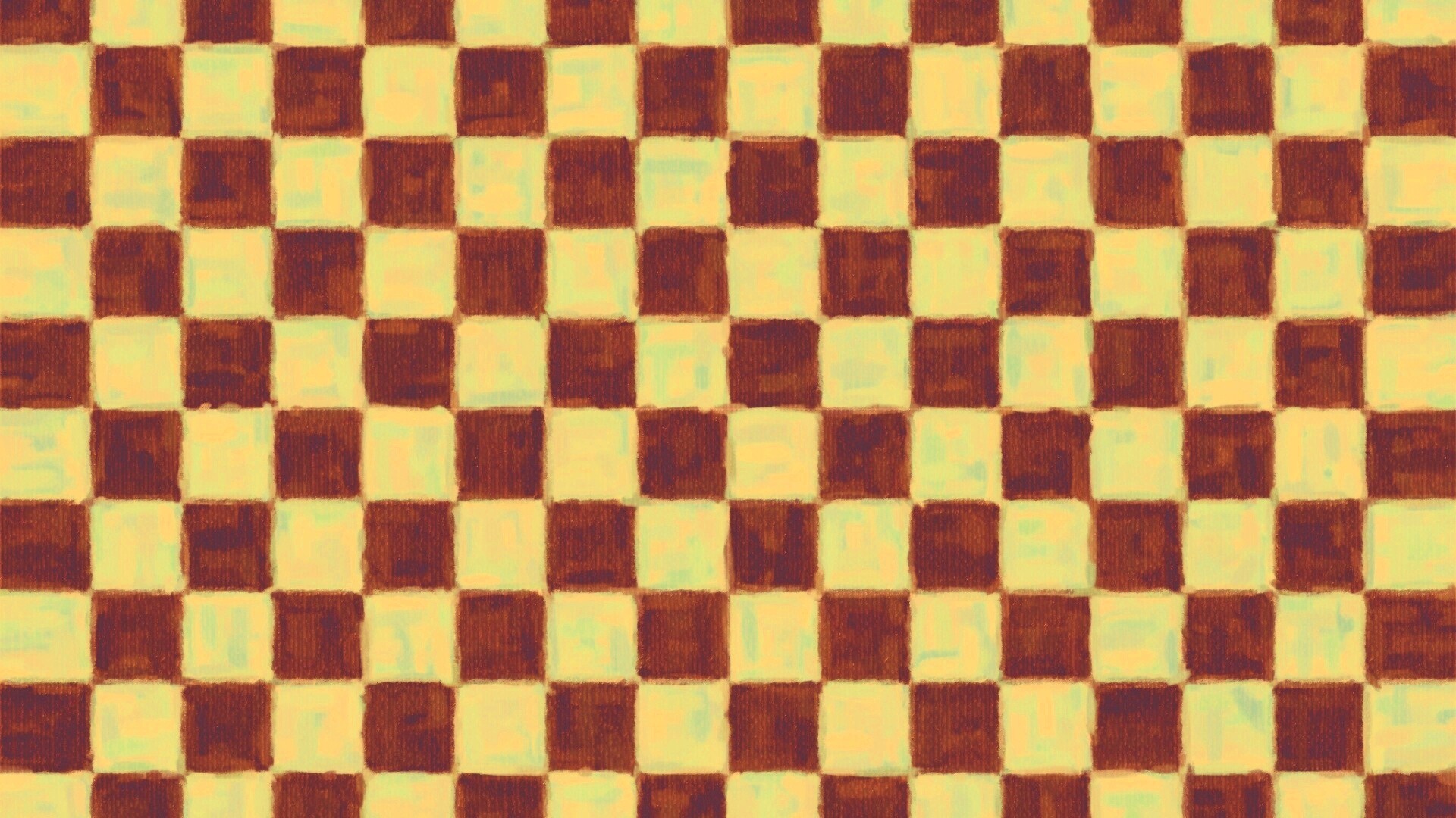 Рисованные красно-голубые клетки обои