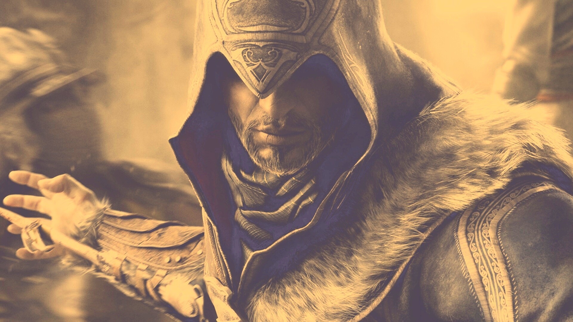 Ассасин перед атакой обои