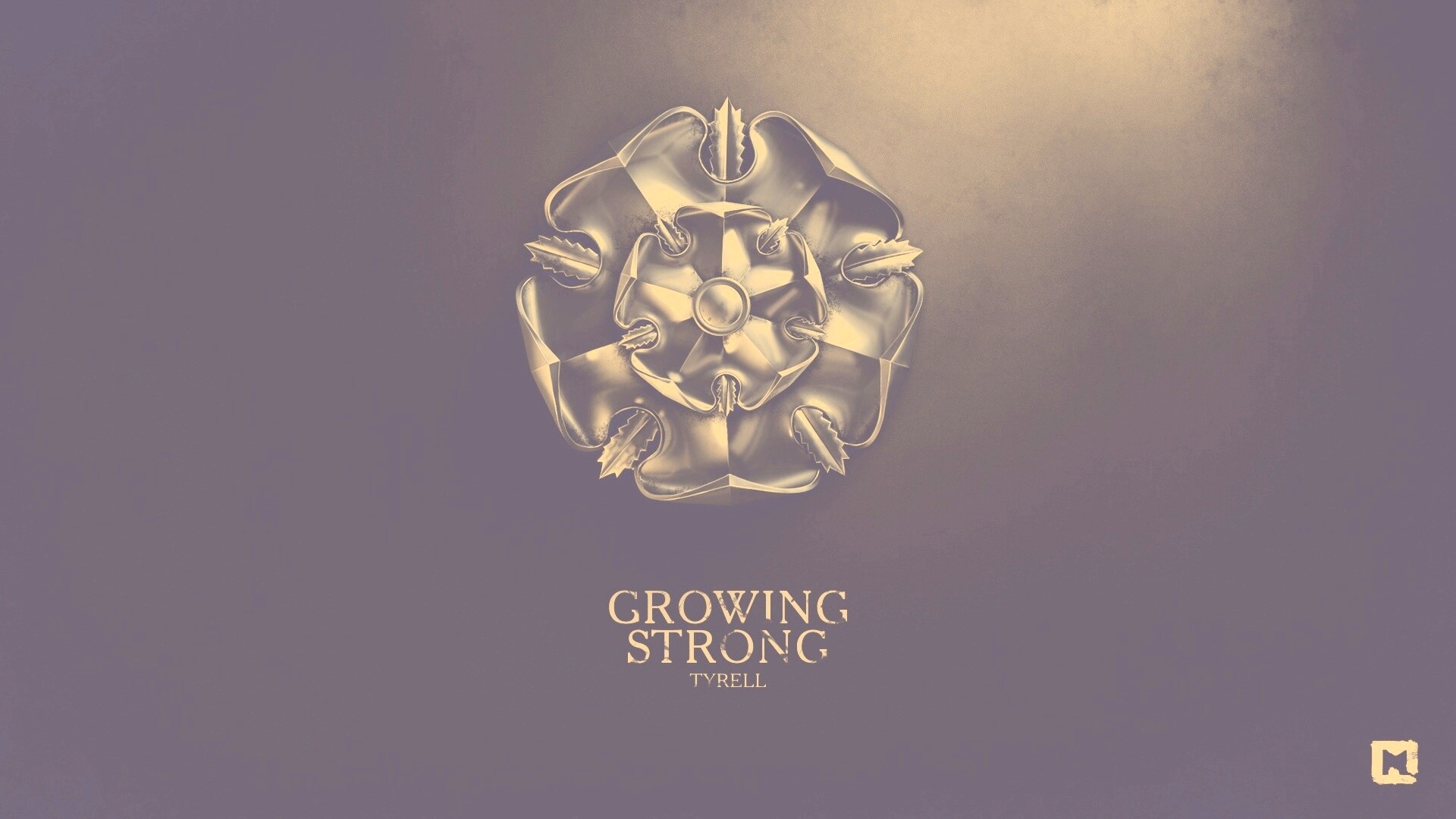 Металлический герб Тиреллов обои