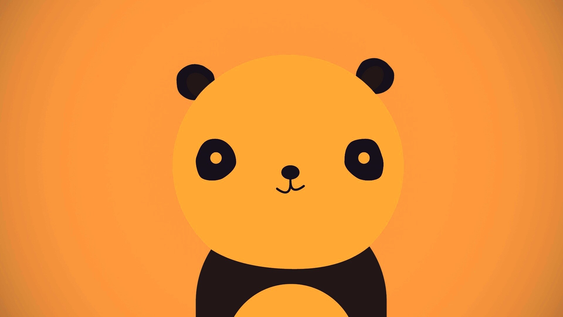 Минималистичная панда обои