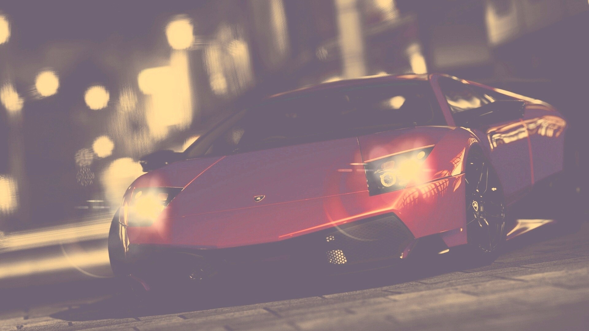 Красная ламборджини мурселаго обои