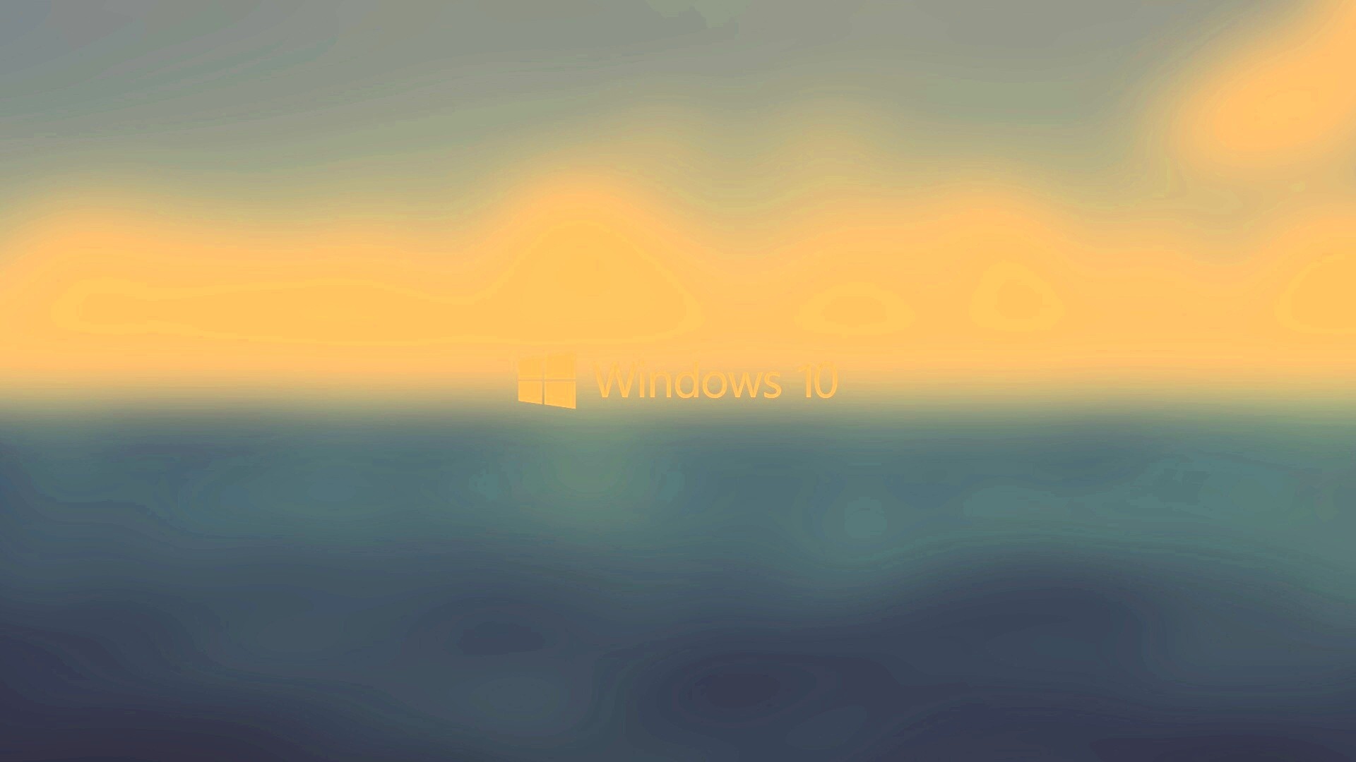 Windows 10 на синем фоне обои