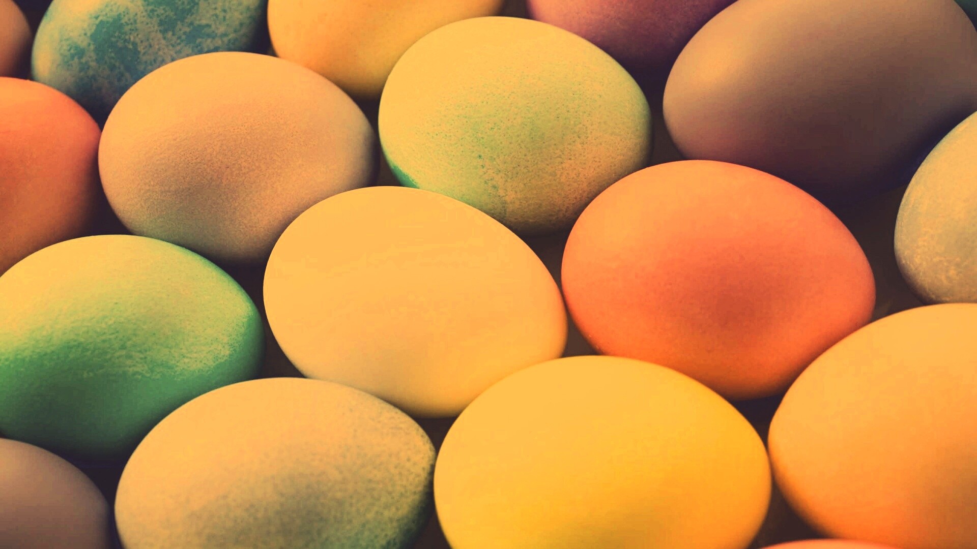 Яркие пасхальные яйца обои