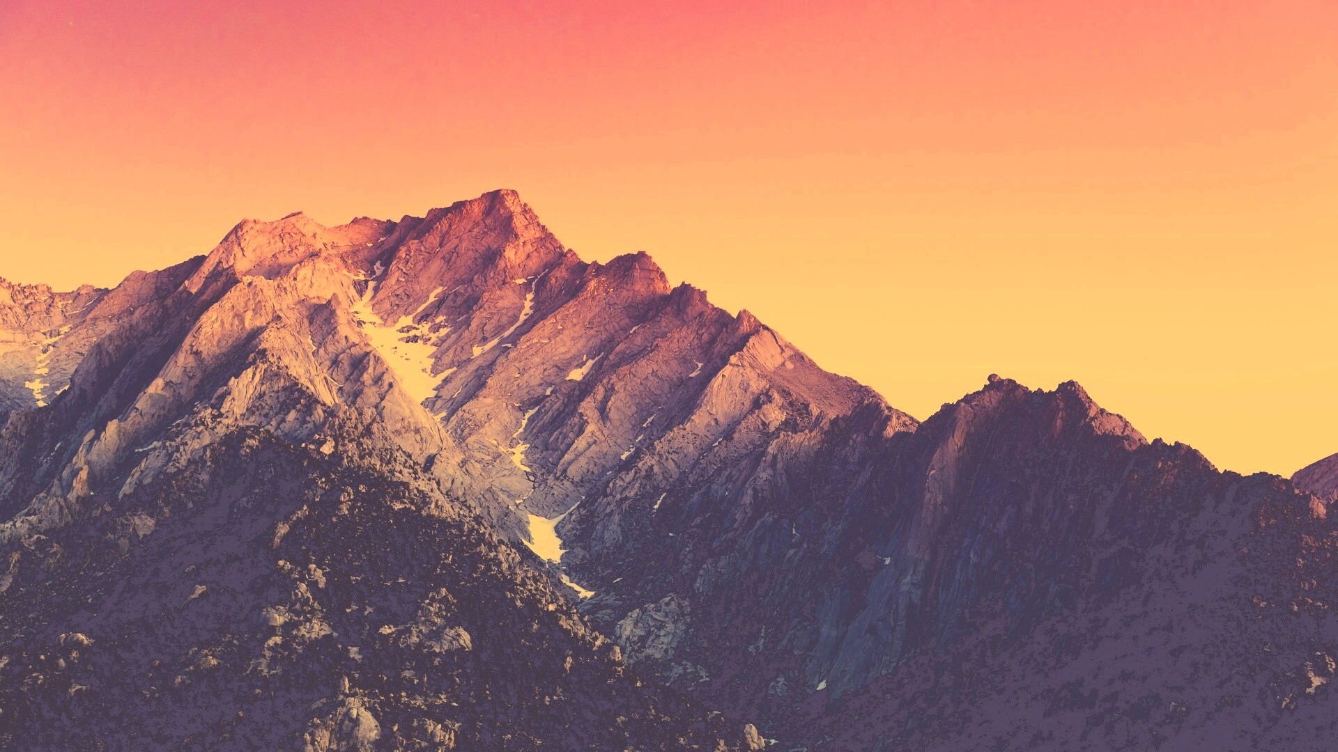 Розовые горы обои