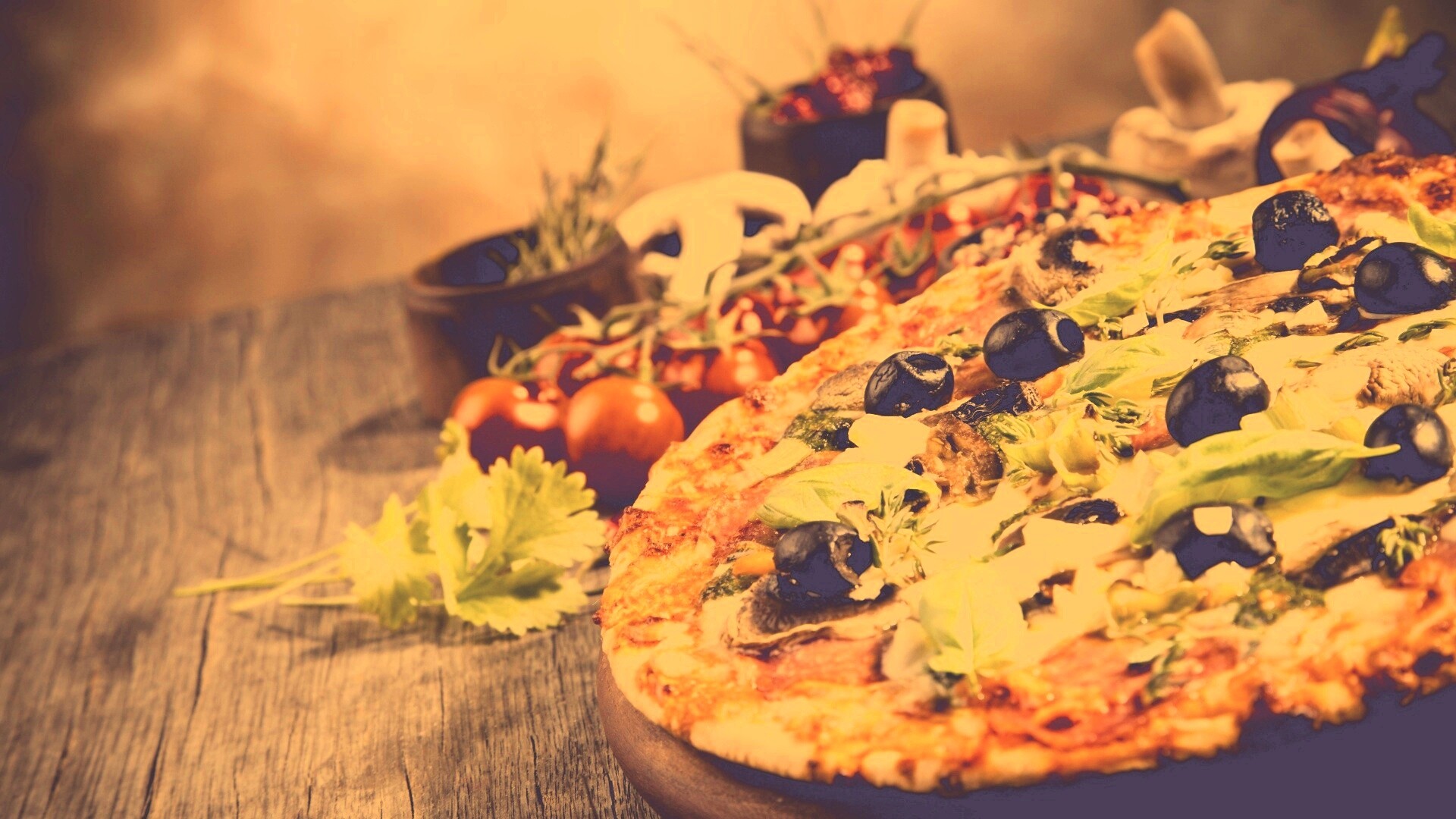 Аппетитная пицца обои