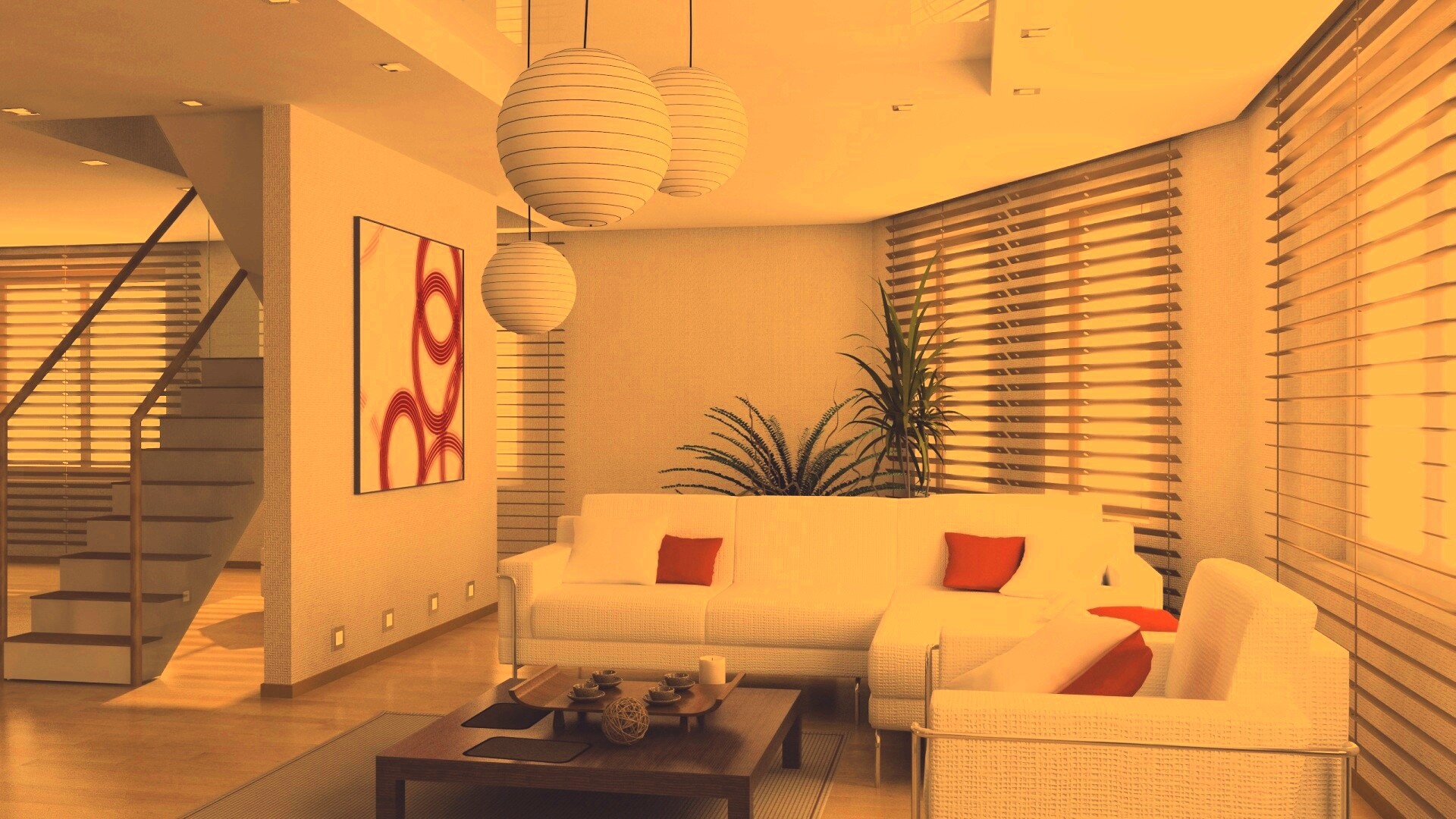 Китайская гостинная обои