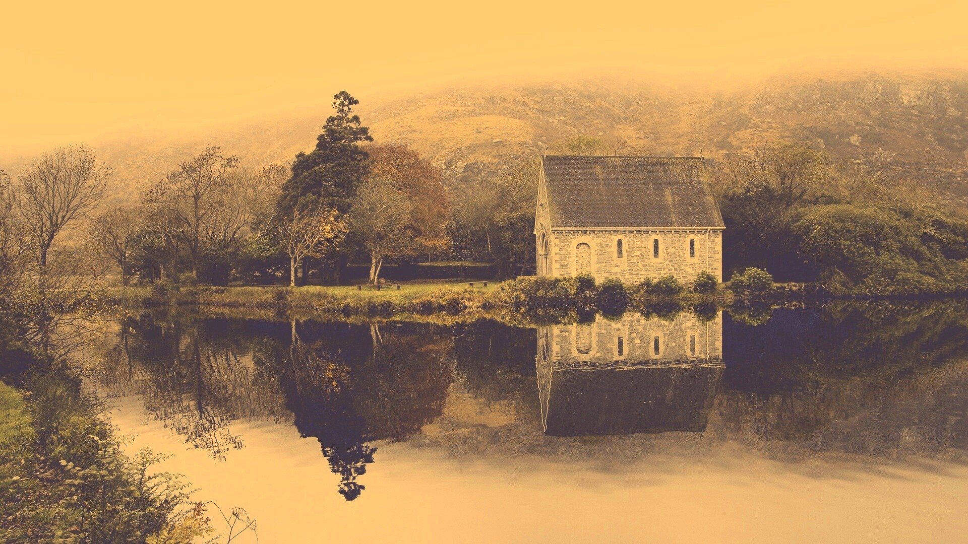 Живописный дом обои