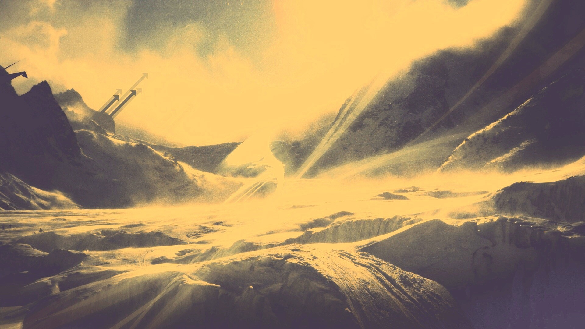 Туманные горы обои