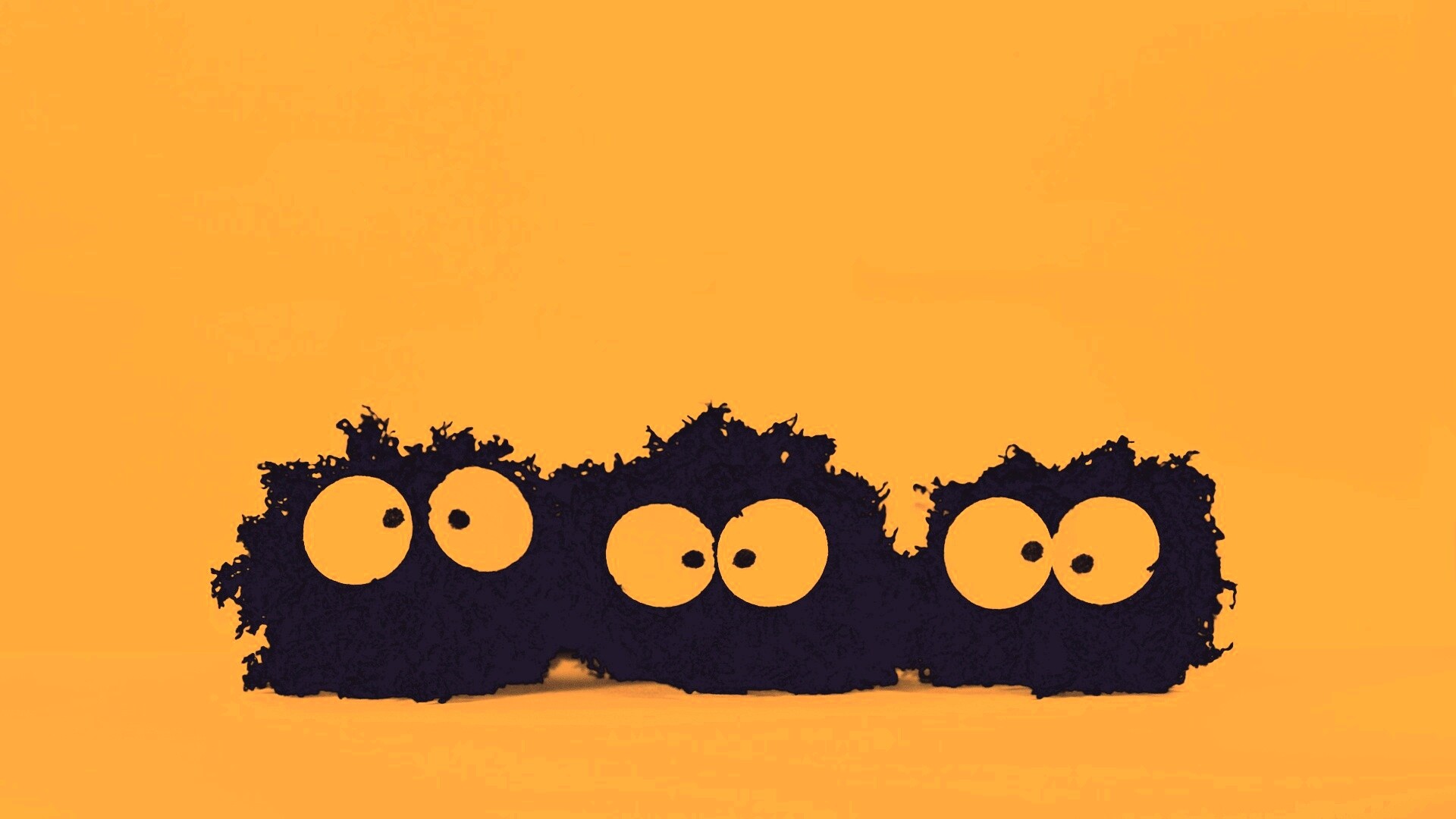 Кляксы с глазами обои