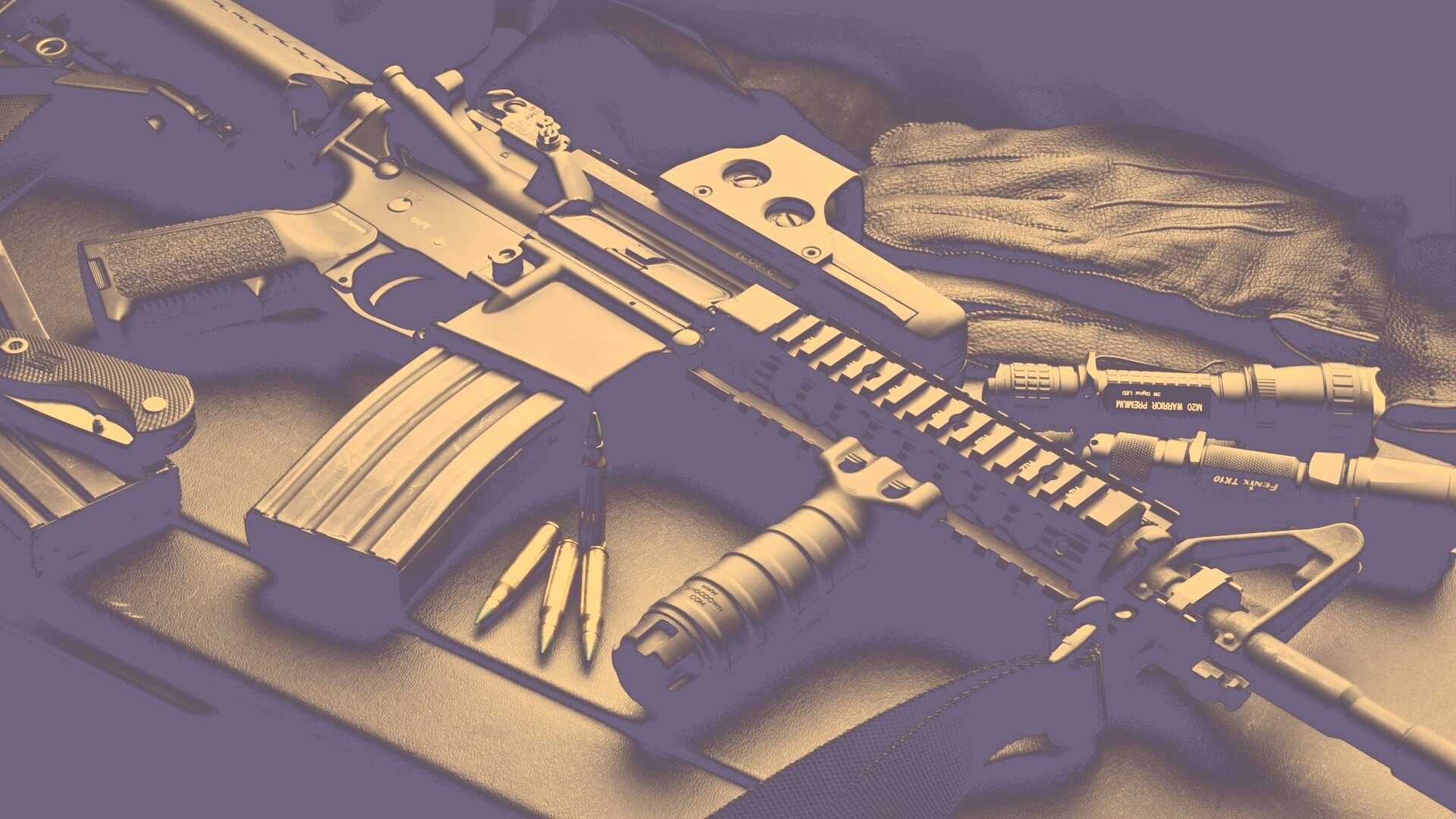 Черный автомат обои