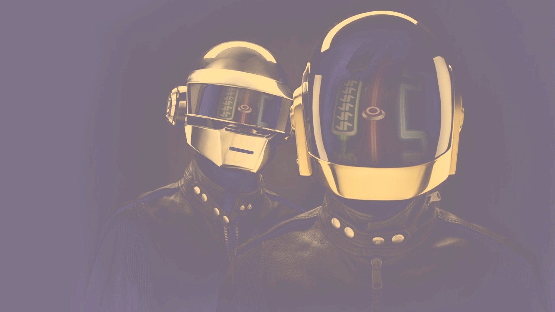 Daft Punk на темном фоне обои