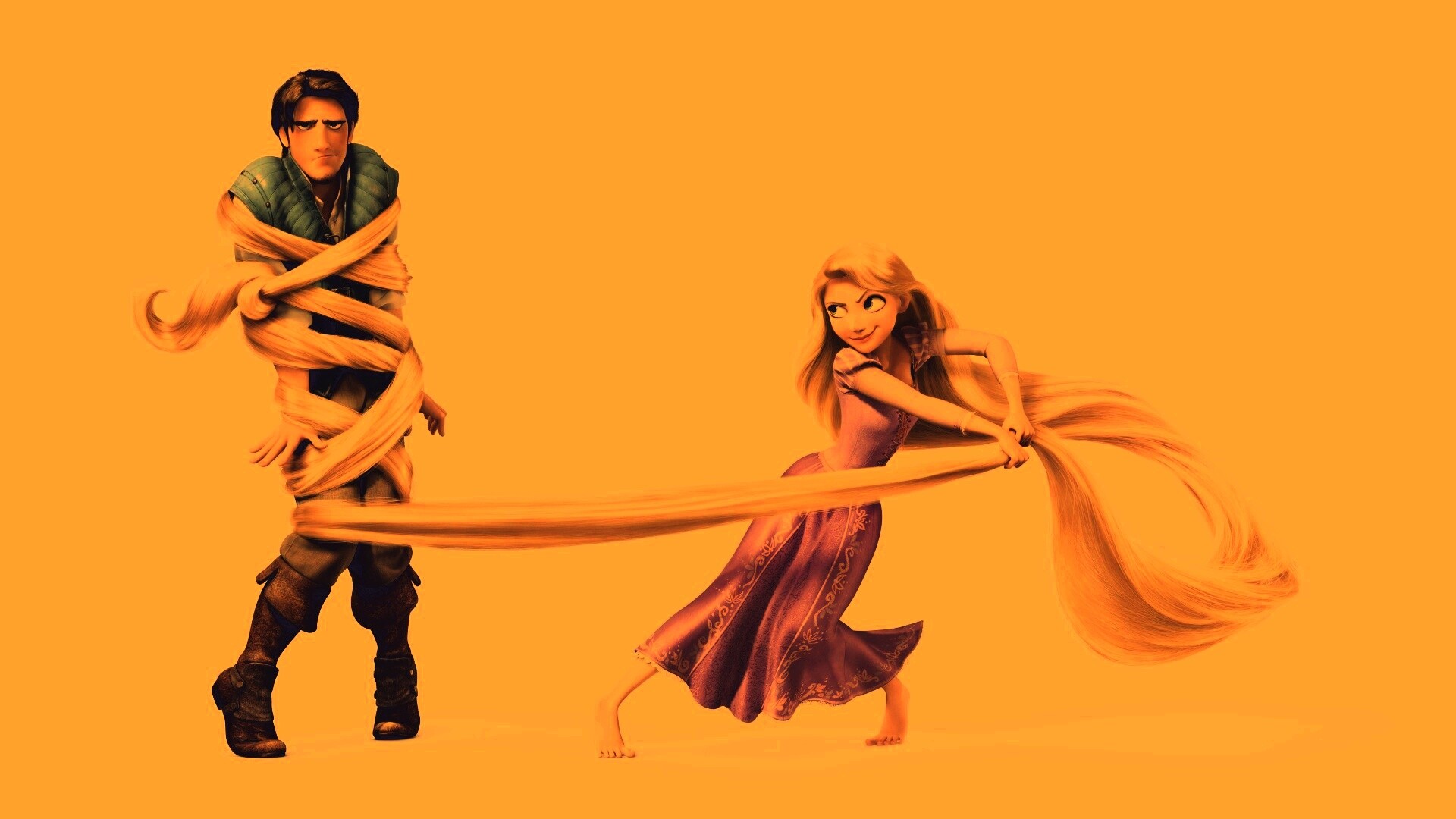 Рапунцель и пойманный Флин обои