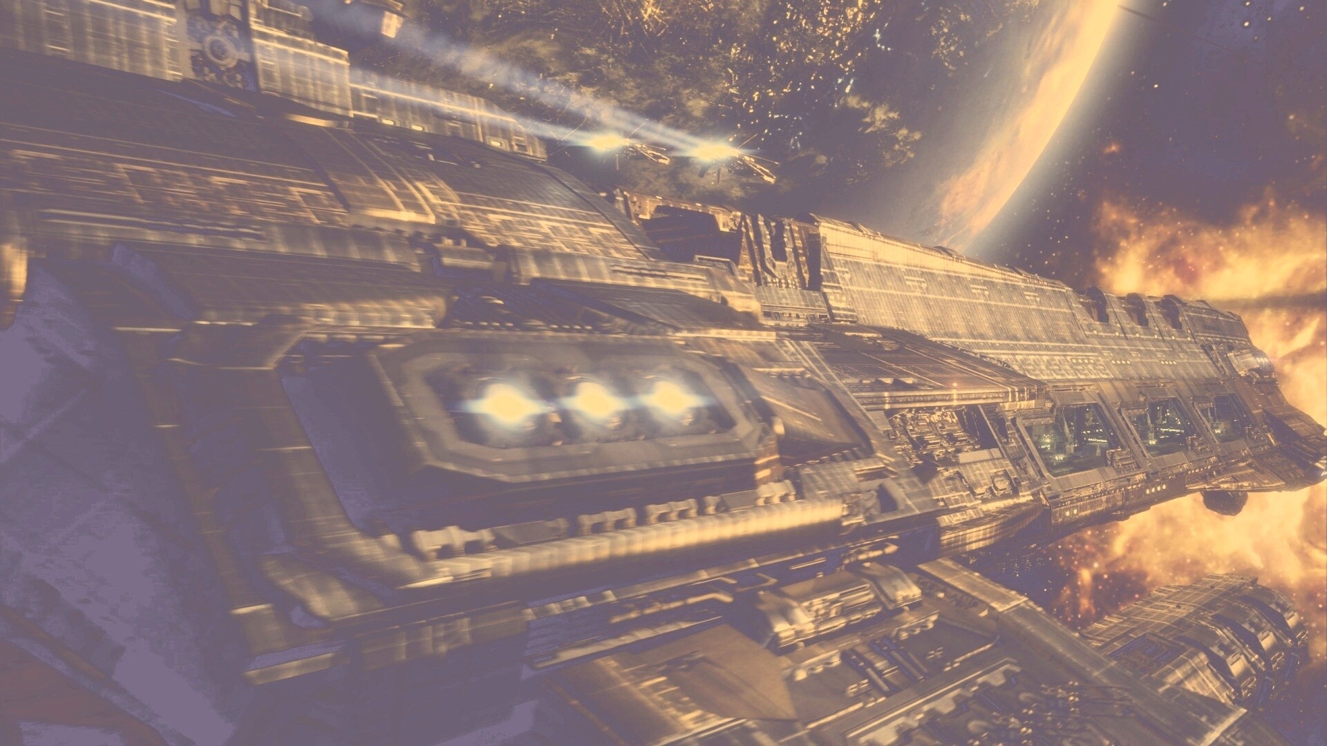 Космический корабль обои